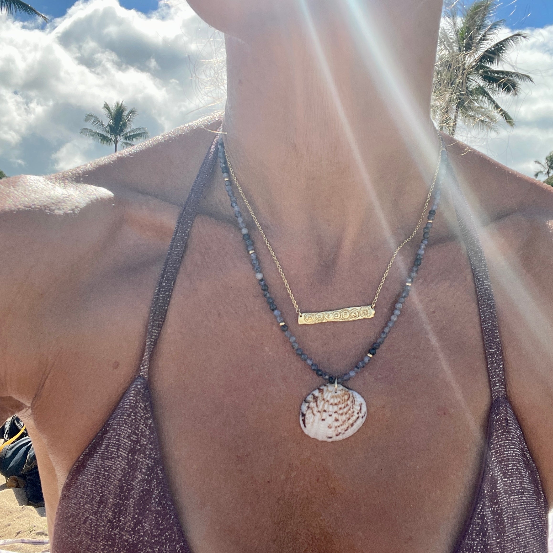 Balance Your Chakras Bar Necklace