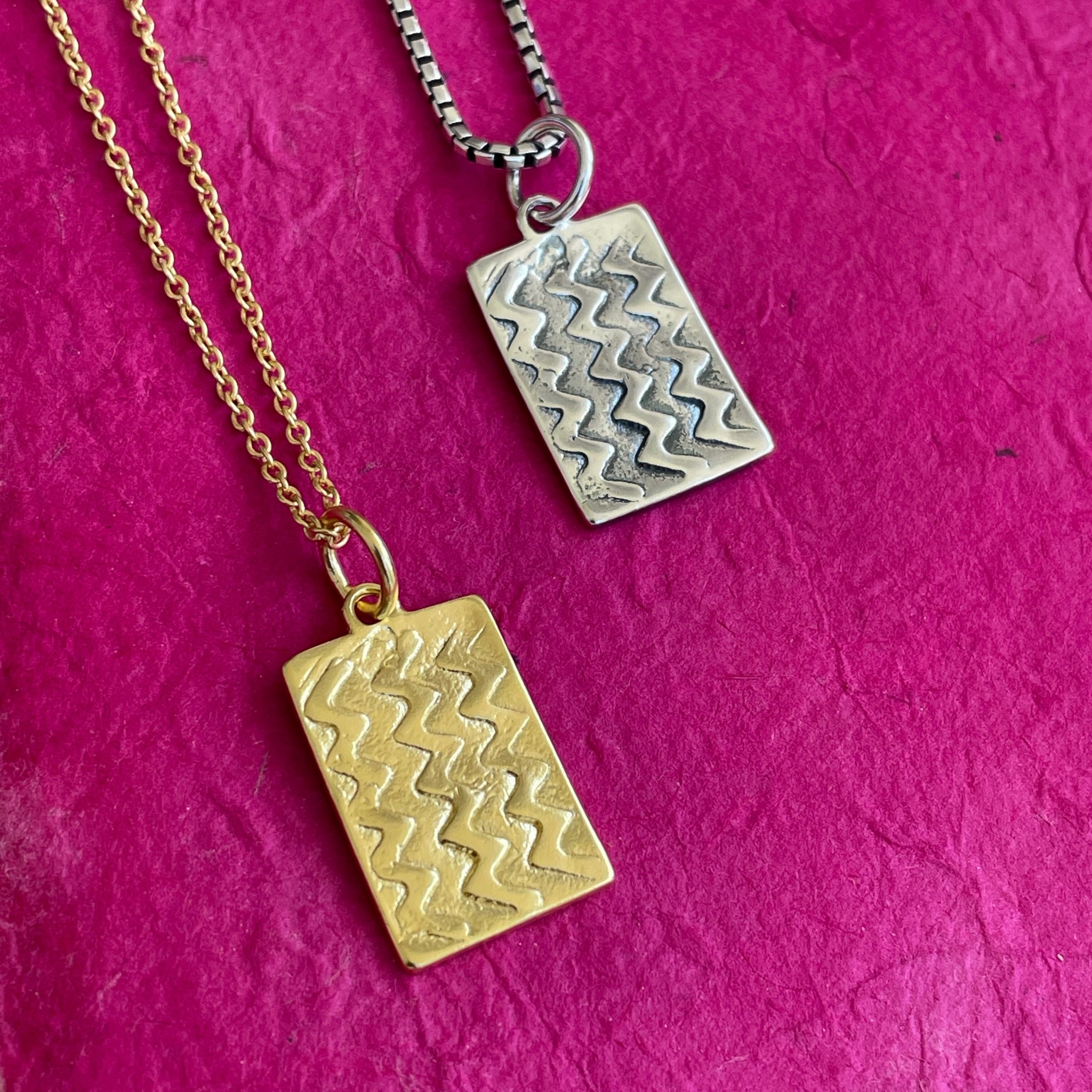 Flow Like Water Necklace in Gold and Silver
