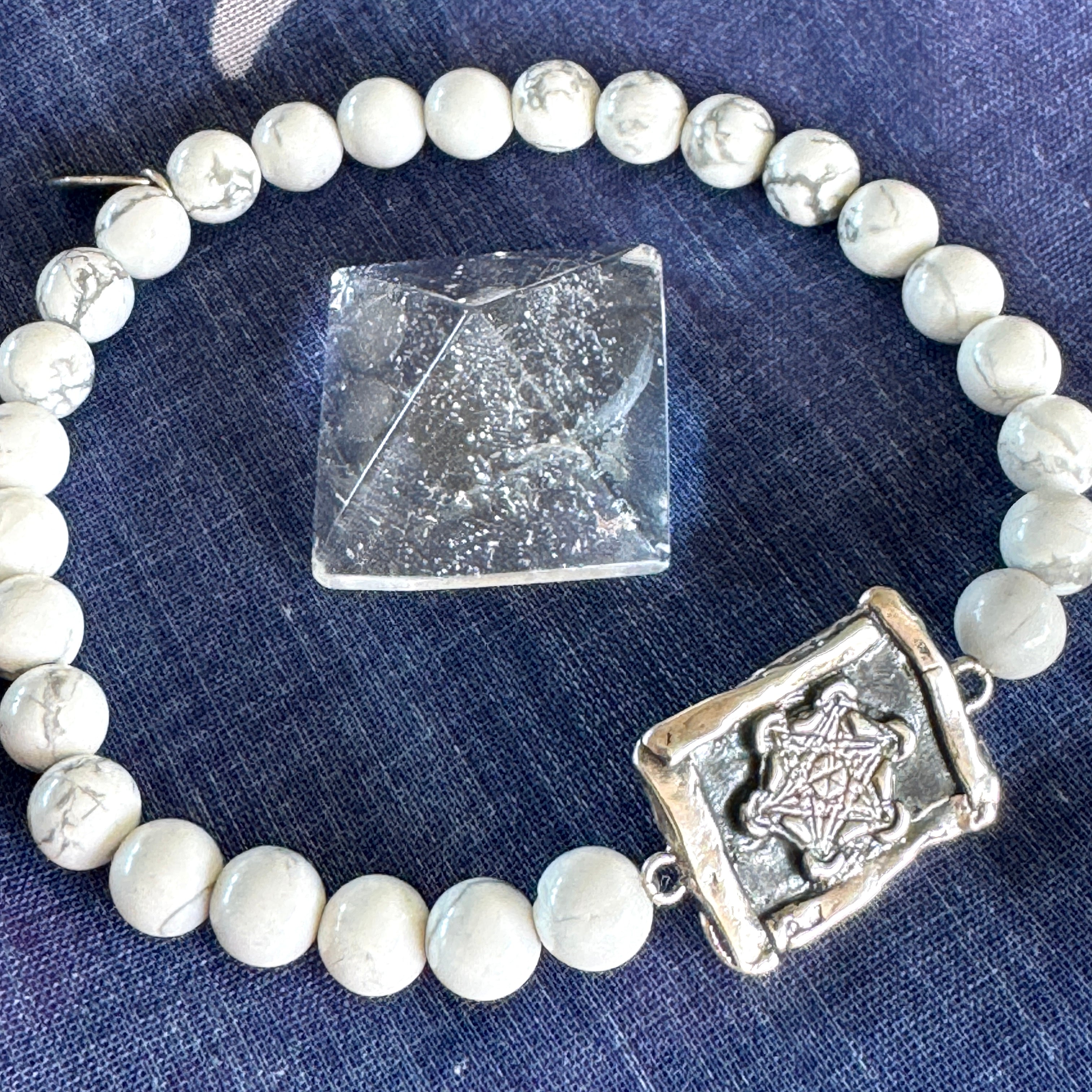 Metatron Howlite & Sodalite/Black Tourmaline Unisex Bracelet