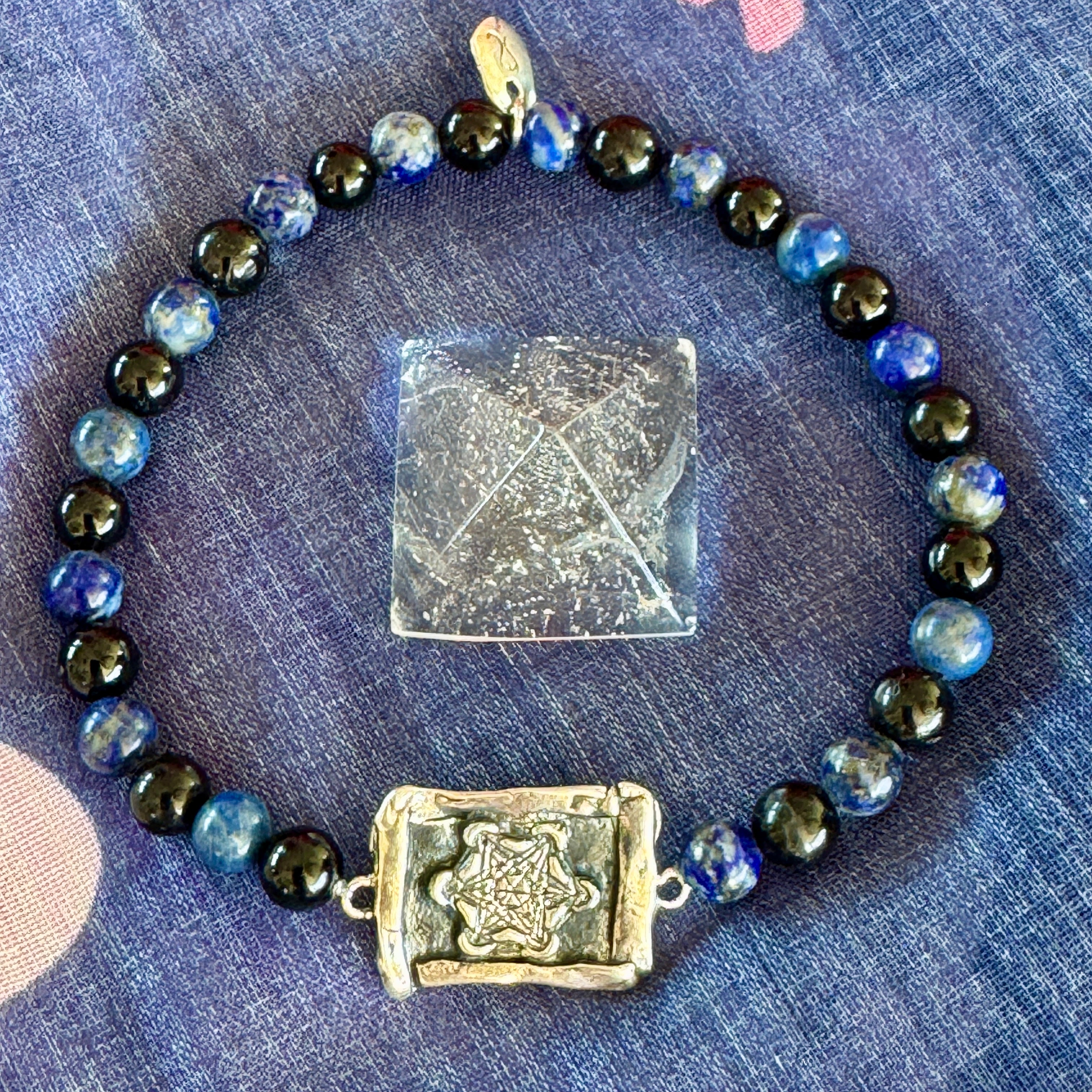 Metatron Howlite & Sodalite/Black Tourmaline Unisex Bracelet