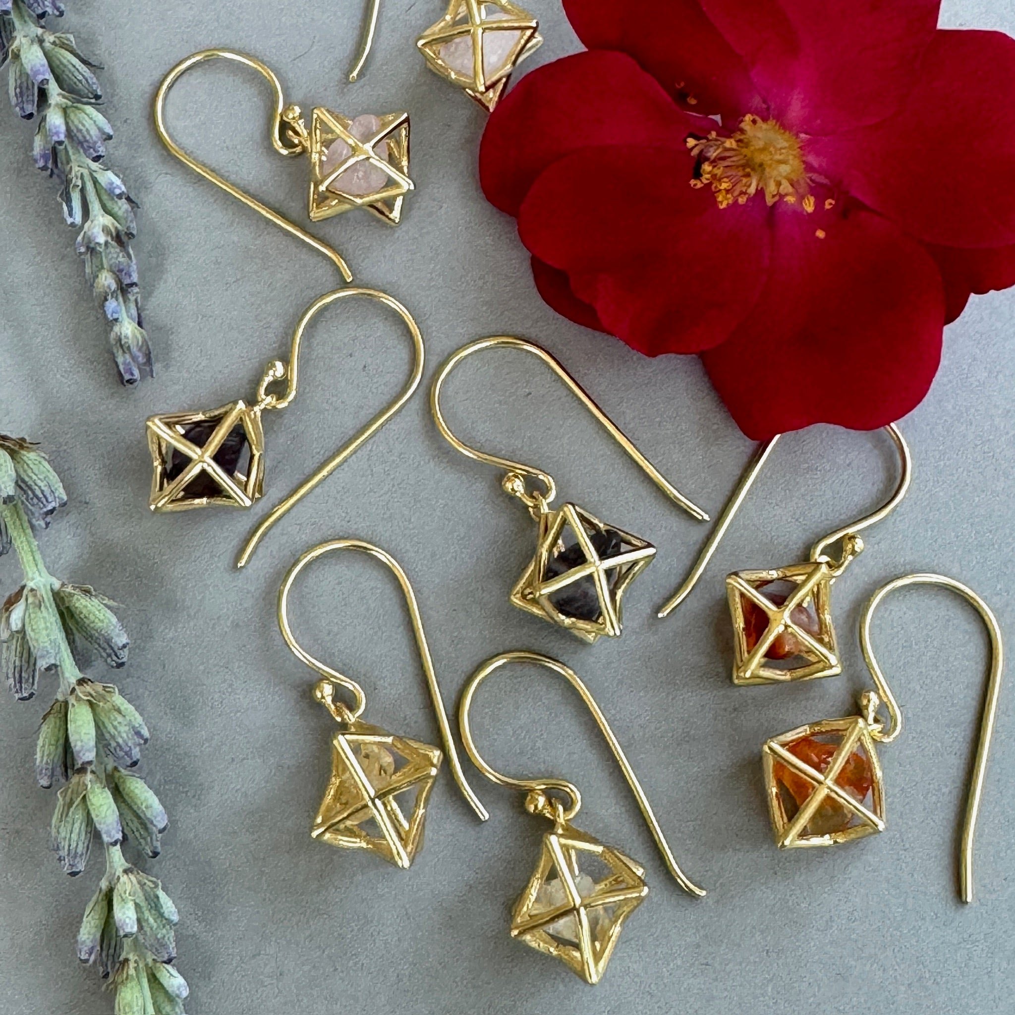 Merkaba Crystal Earrings