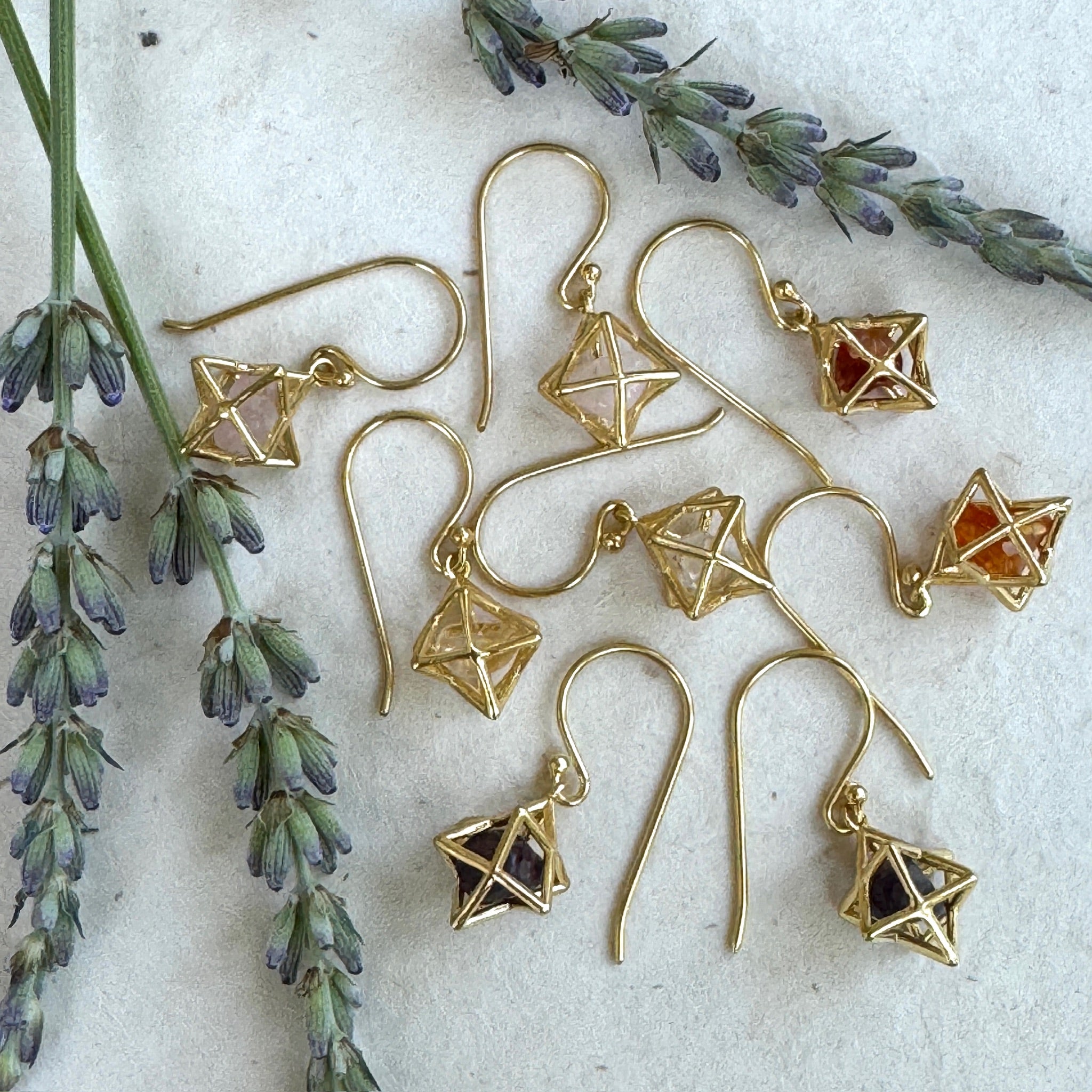 Merkaba Crystal Earrings