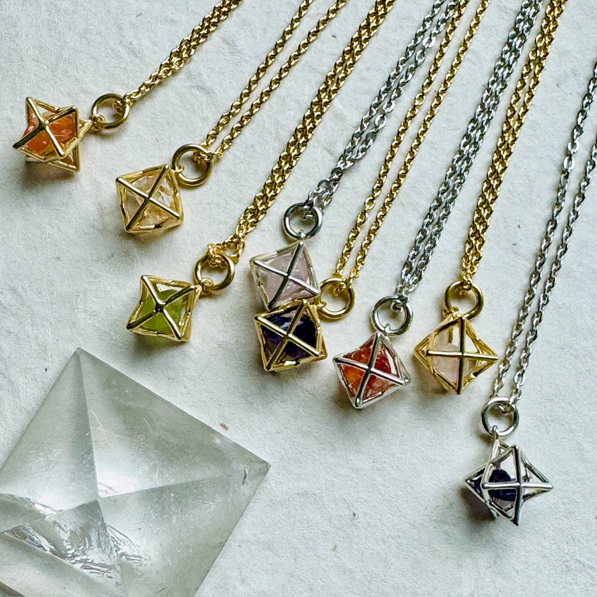 Merkaba Crystal Necklace