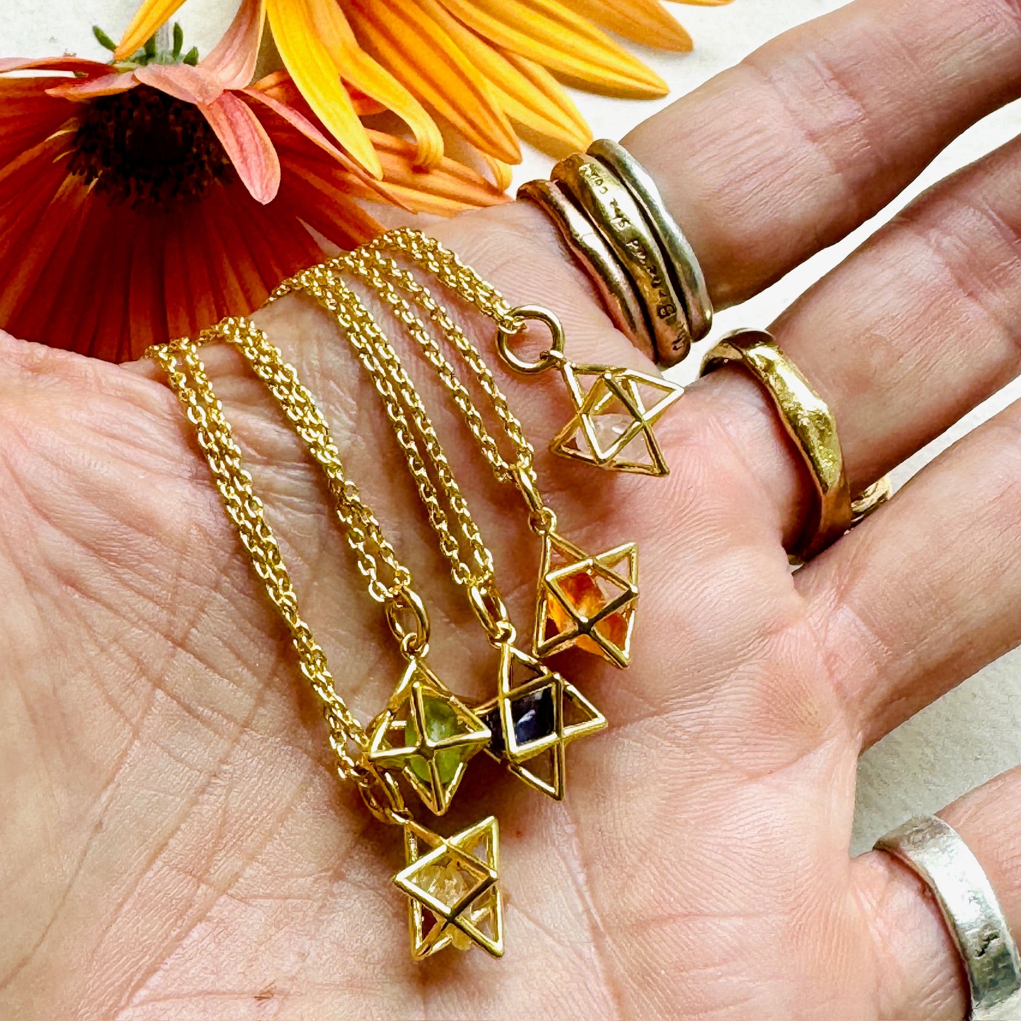 Merkaba Crystal Necklace