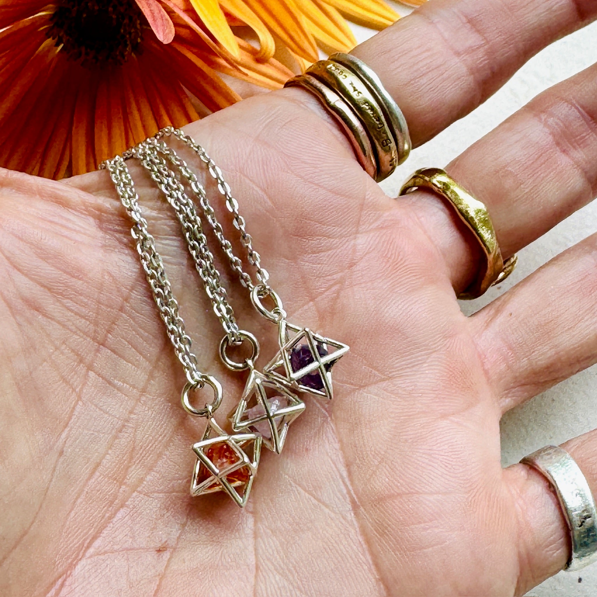 Merkaba Crystal Necklace