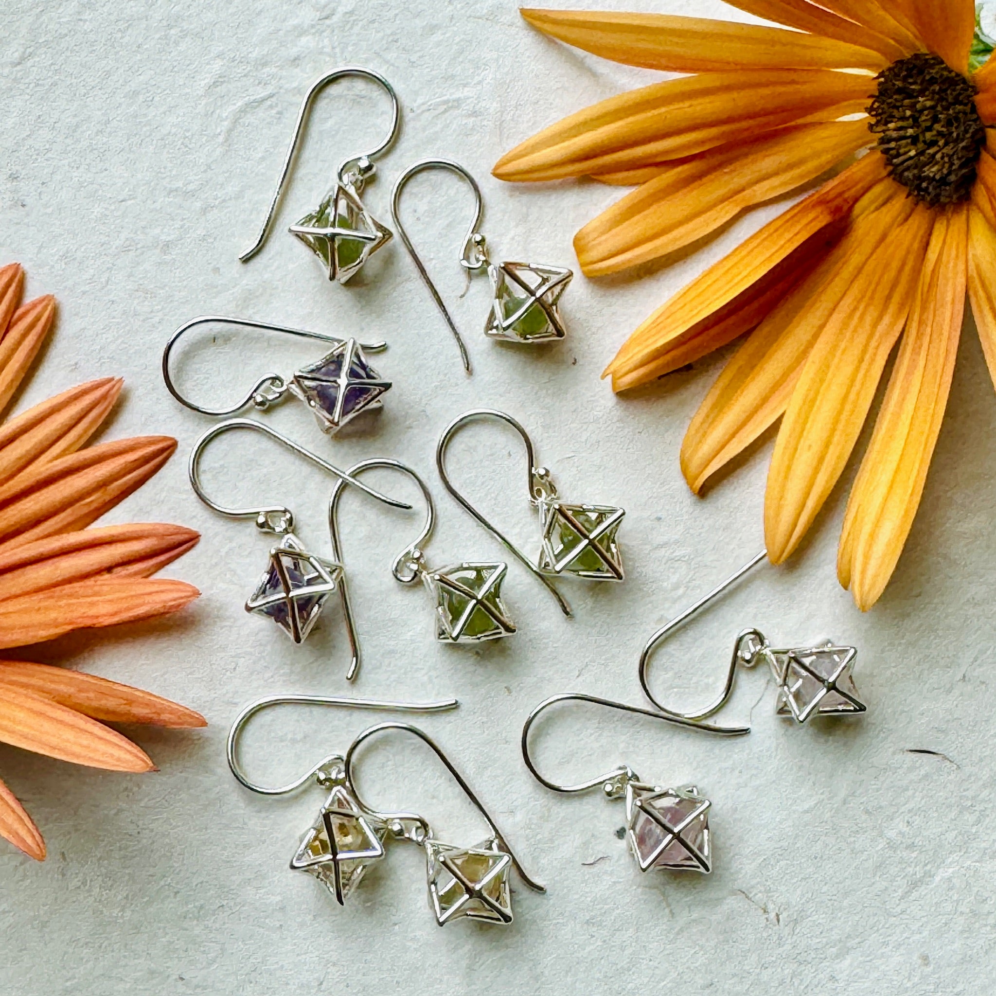 Merkaba Crystal Earrings