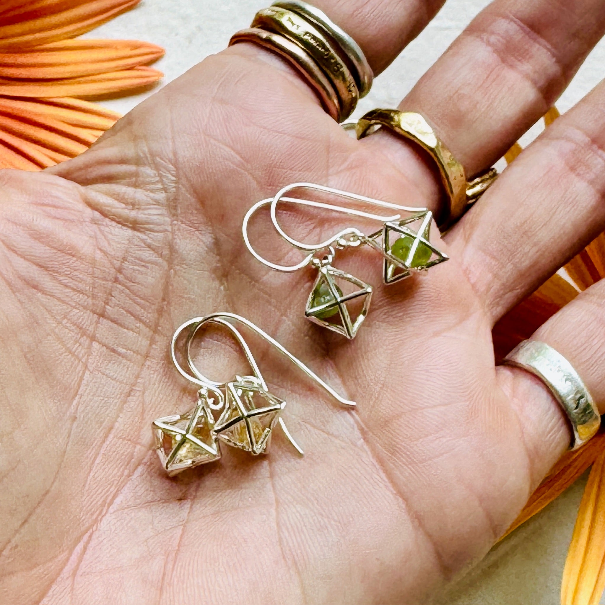 Merkaba Crystal Earrings