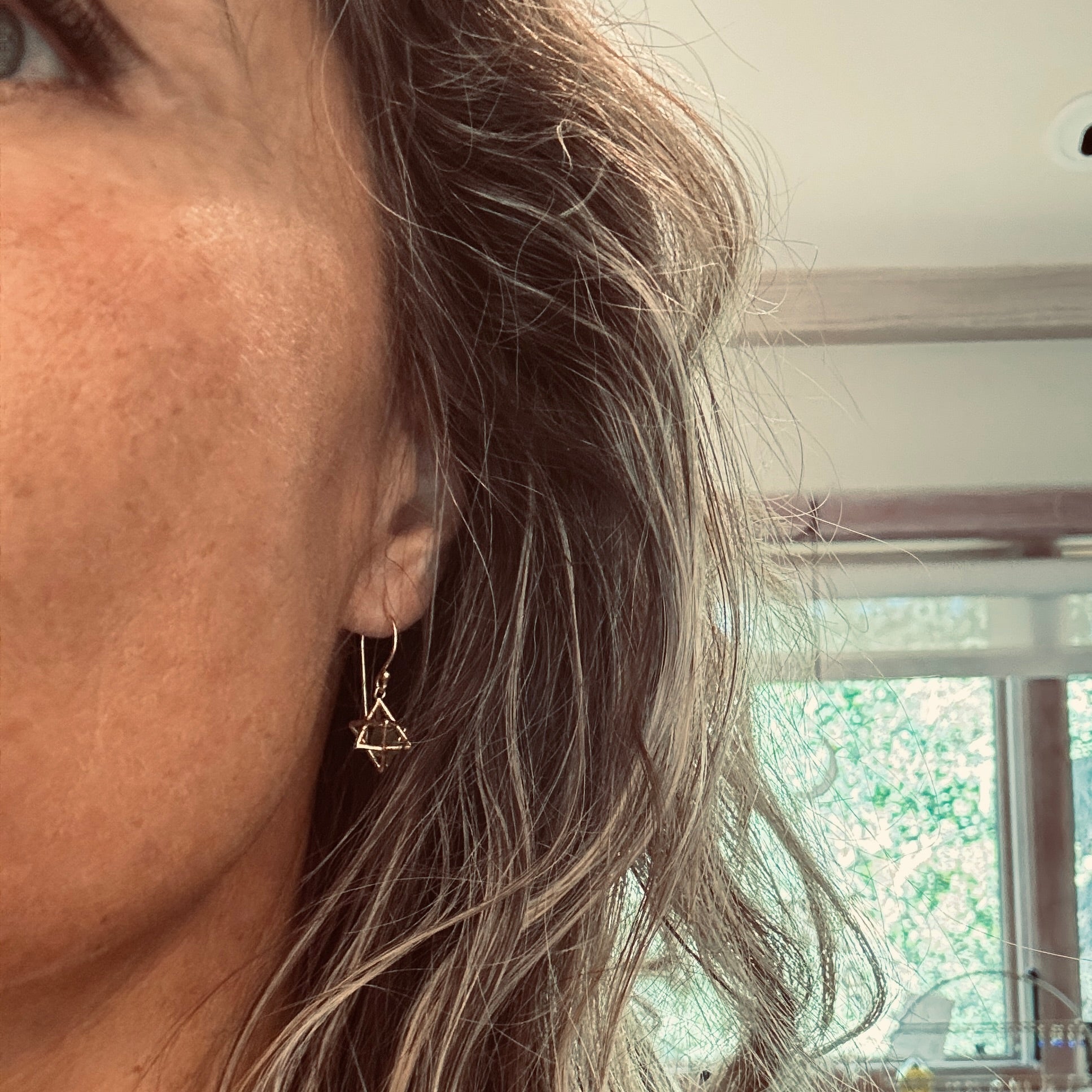 Merkaba Crystal Earrings