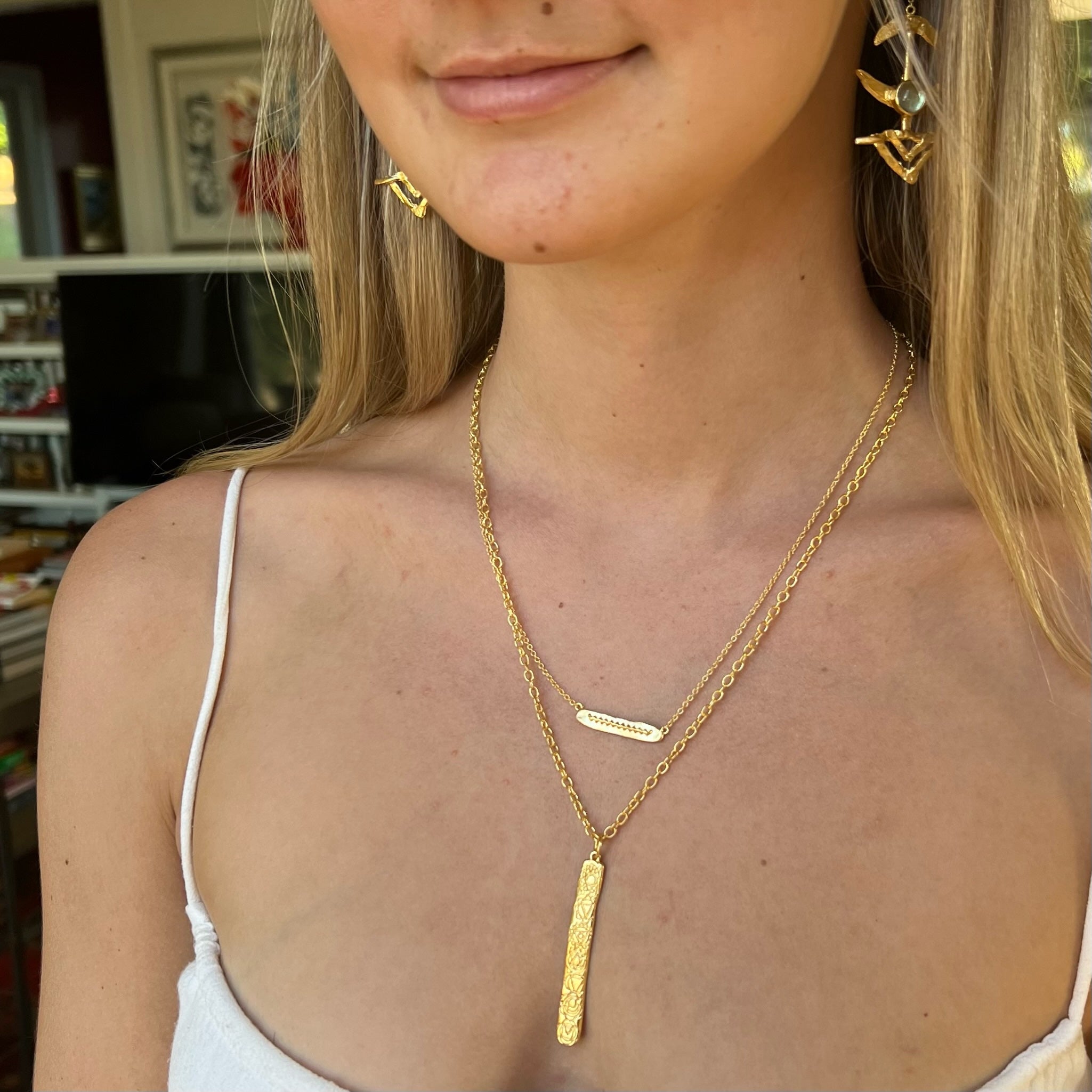Flow Like Water Bar Necklace