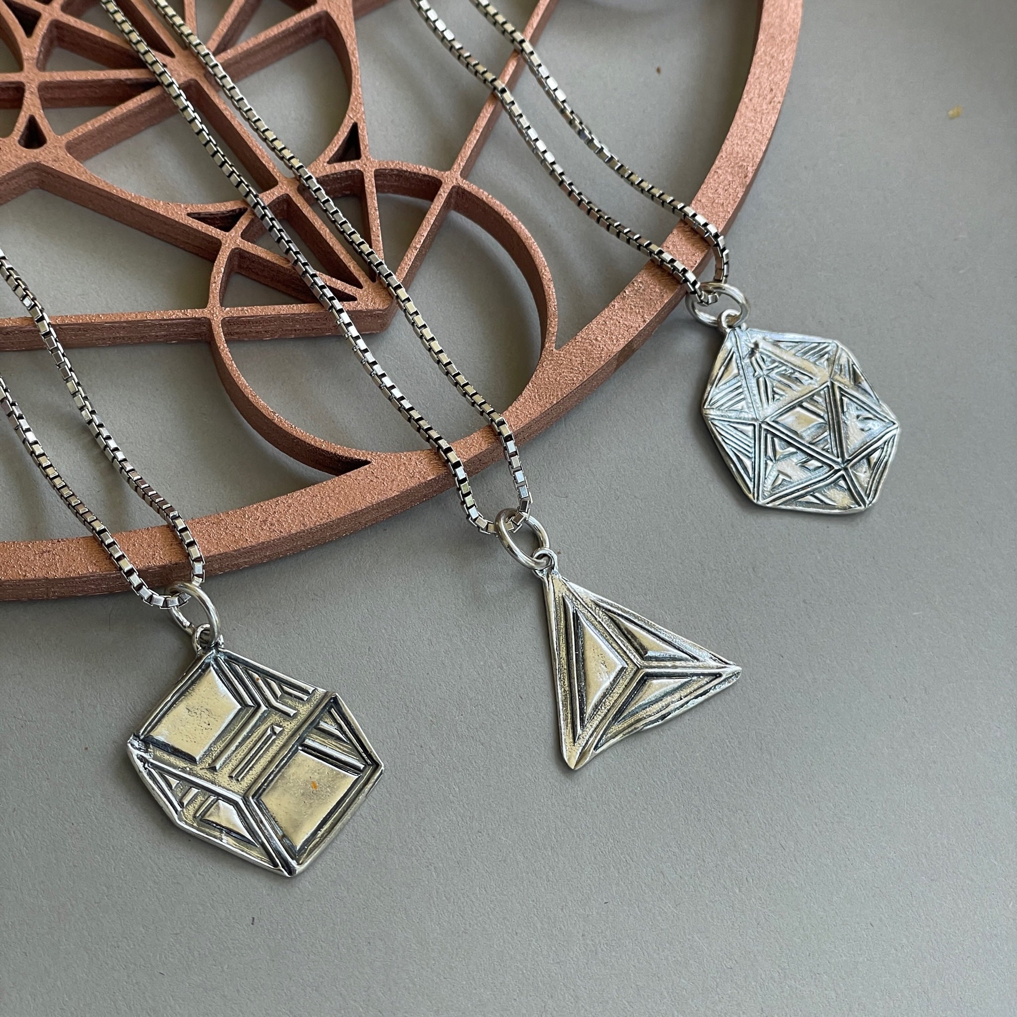 Platonic Solids Unisex Necklace