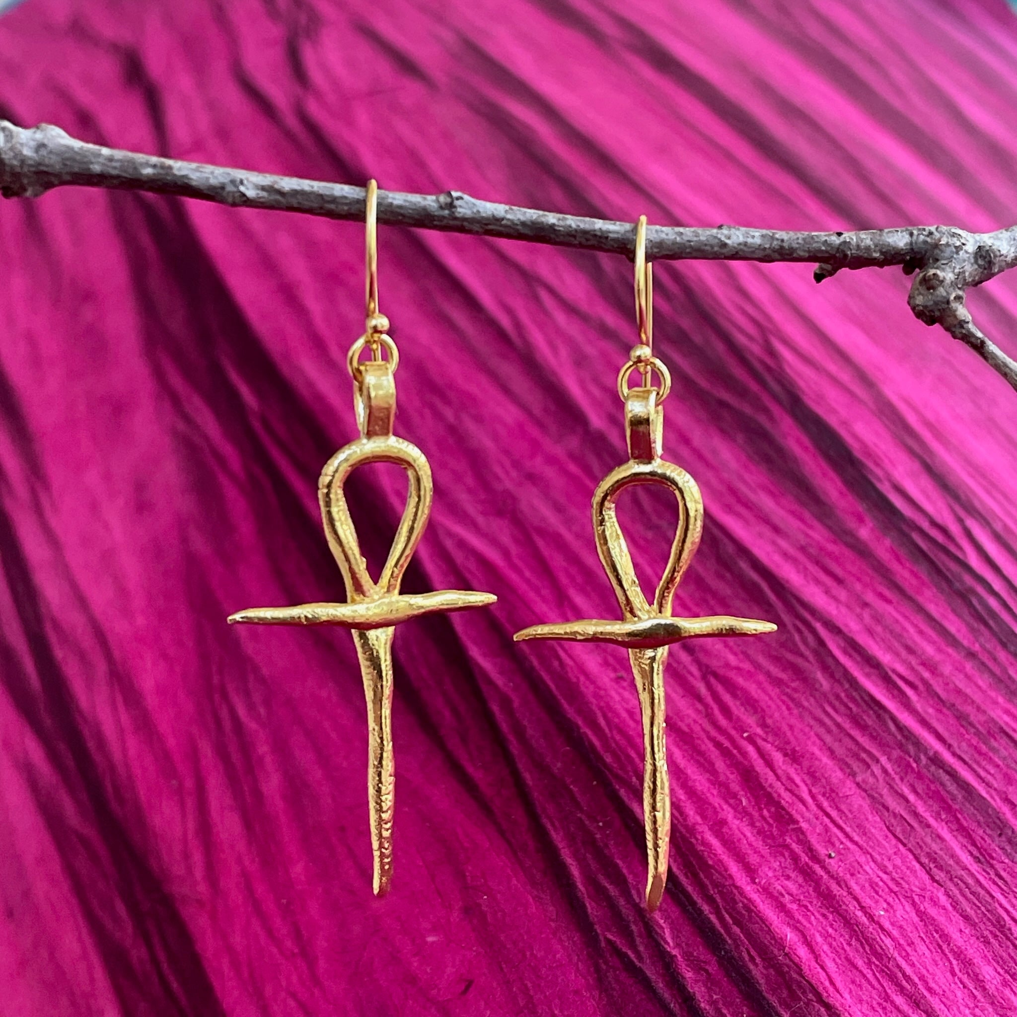 Divine Ankh Earrings