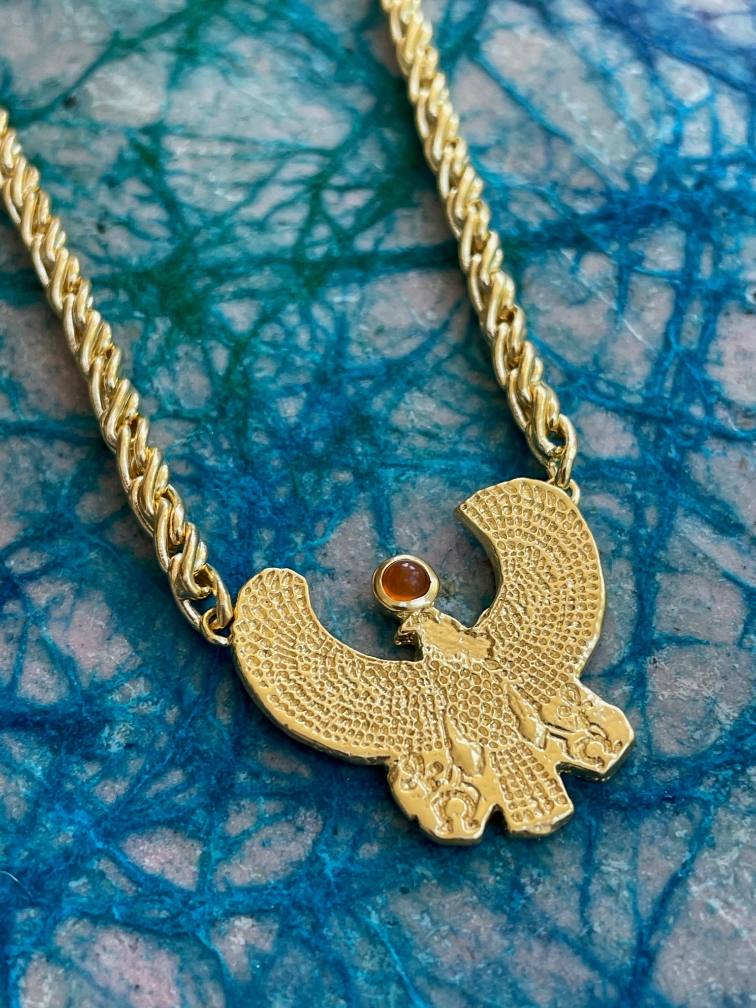 Egyptian Falcon Eye of Horus Necklace