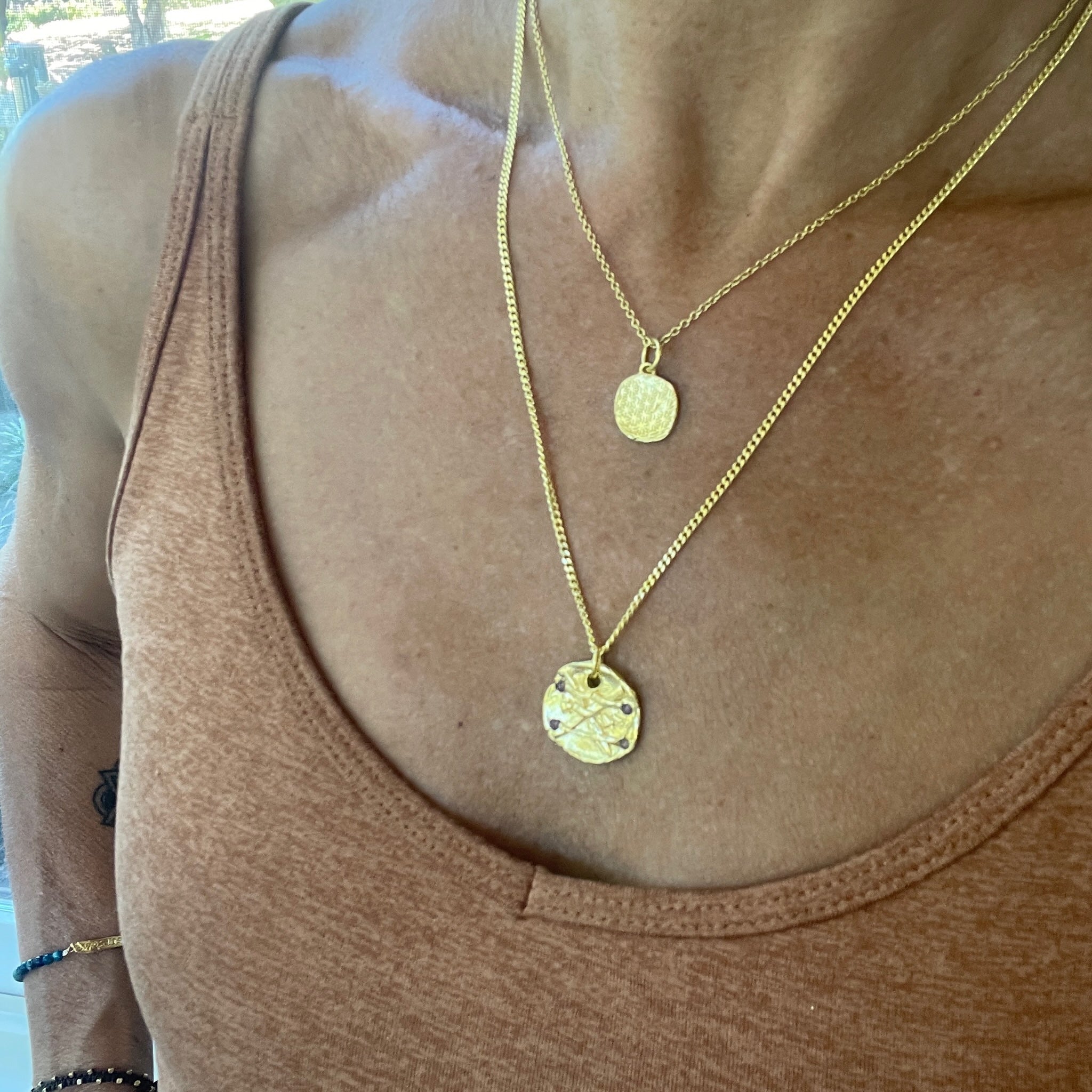 Flower of the Universe Small Medallion Necklace