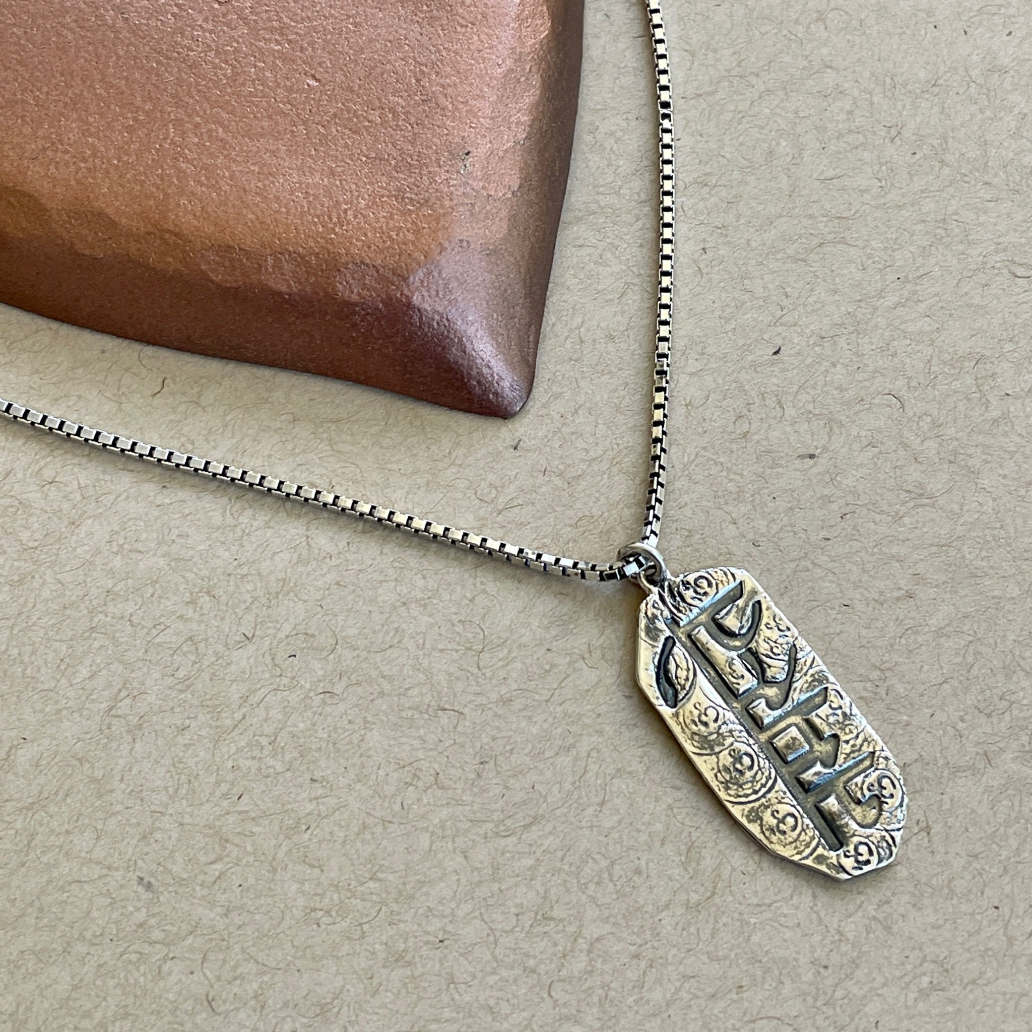 Namaste Pendant Necklace Unisex version