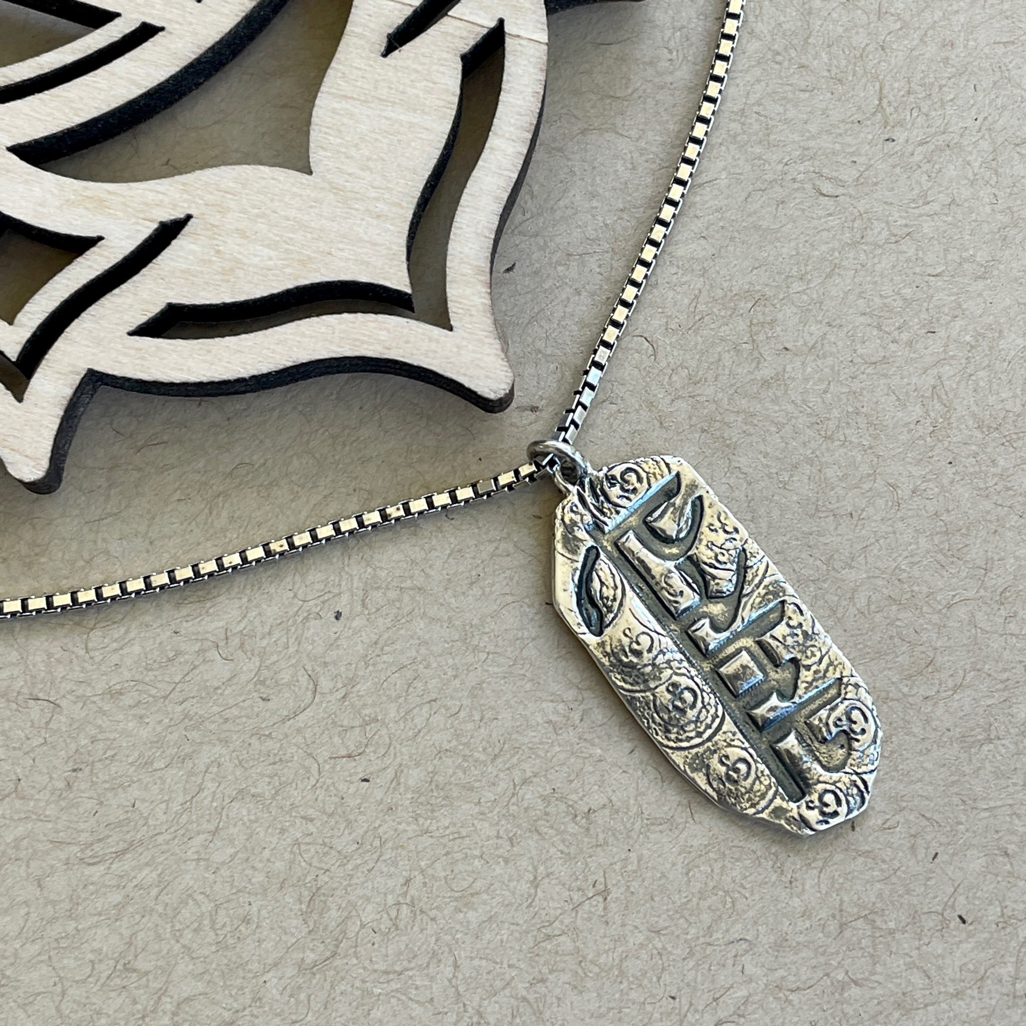 Namaste Pendant Necklace Unisex version