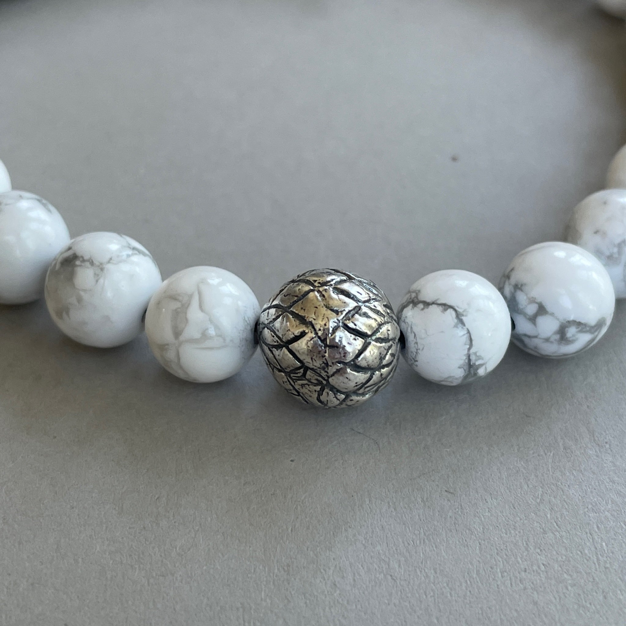 Flower of the Universe Howlite Unisex Bracelet