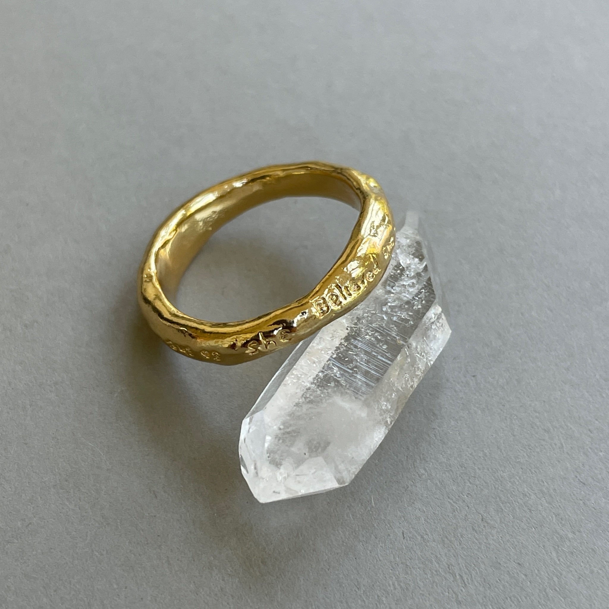 She Believed She Could So She Did Organic Ring