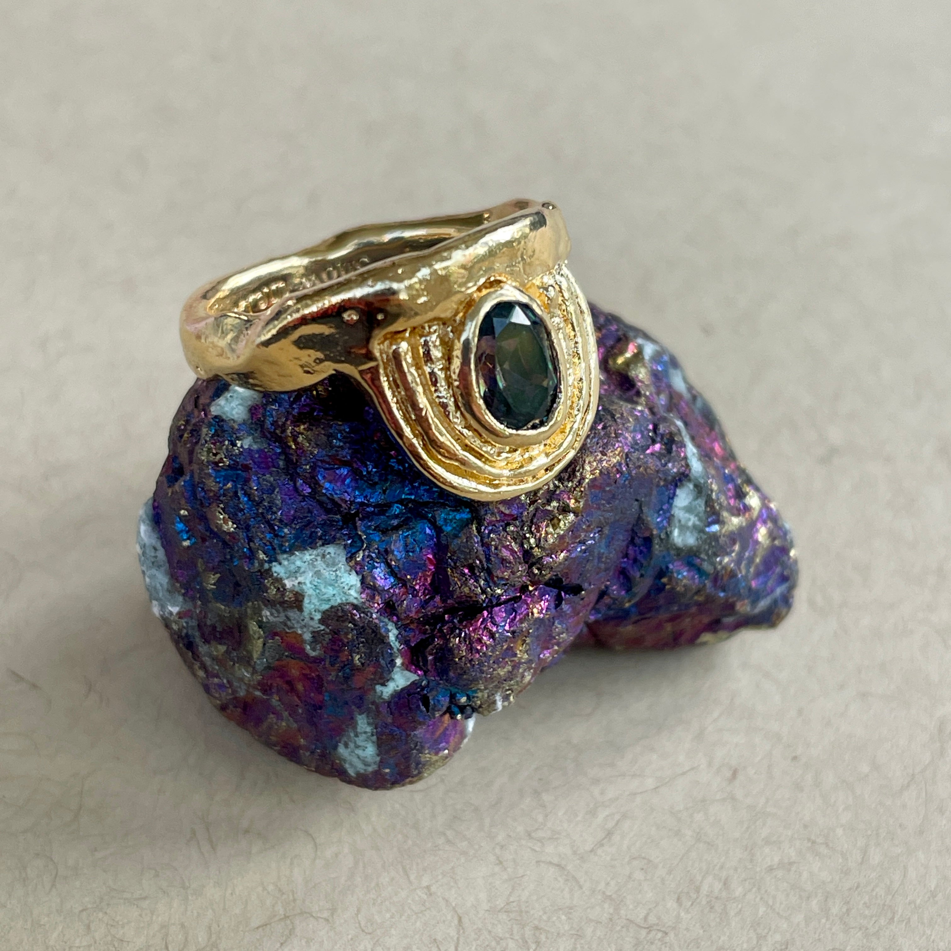 Rainbow Hope Topaz Ring