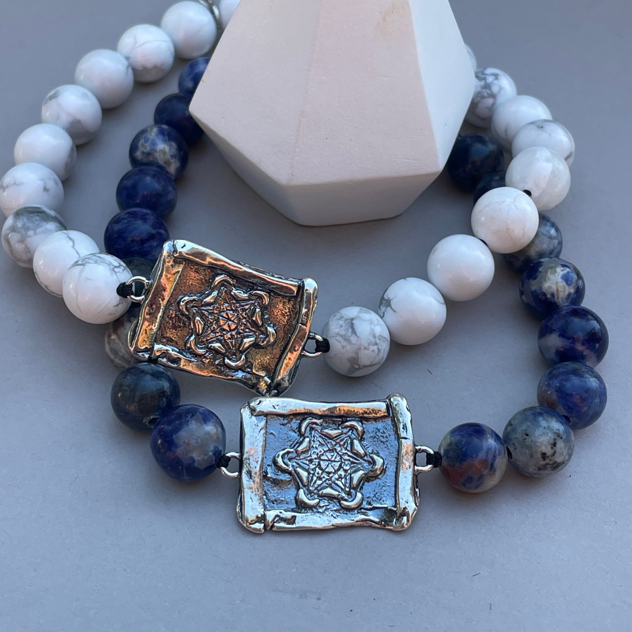 Metatron Howlite & Sodalite Unisex Bracelet