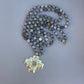 Agate Chakana Cross Mala Bead Necklace