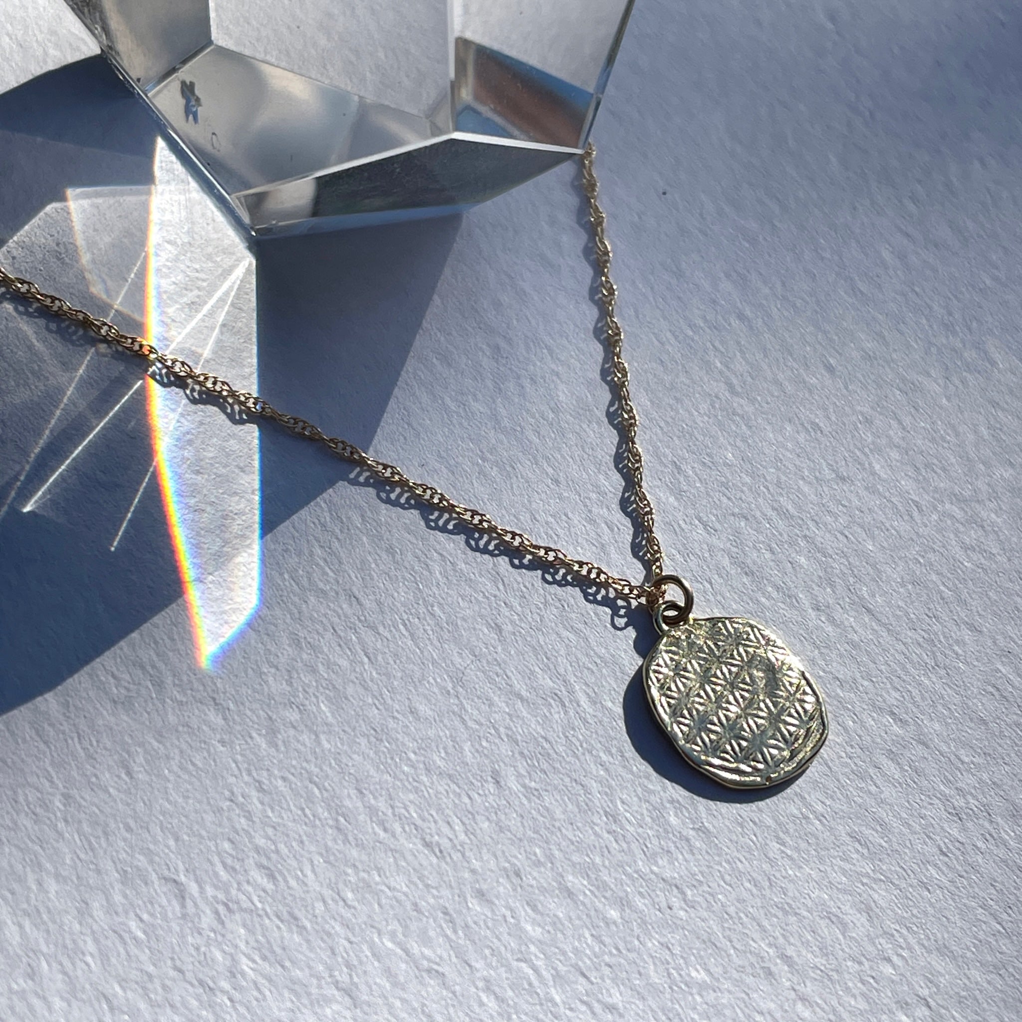 Fairmined 14kt Solid Gold Flower of the Universe Necklace