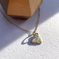 Fairmined 14kt Solid Gold Show The Love Heart Dangle Necklace