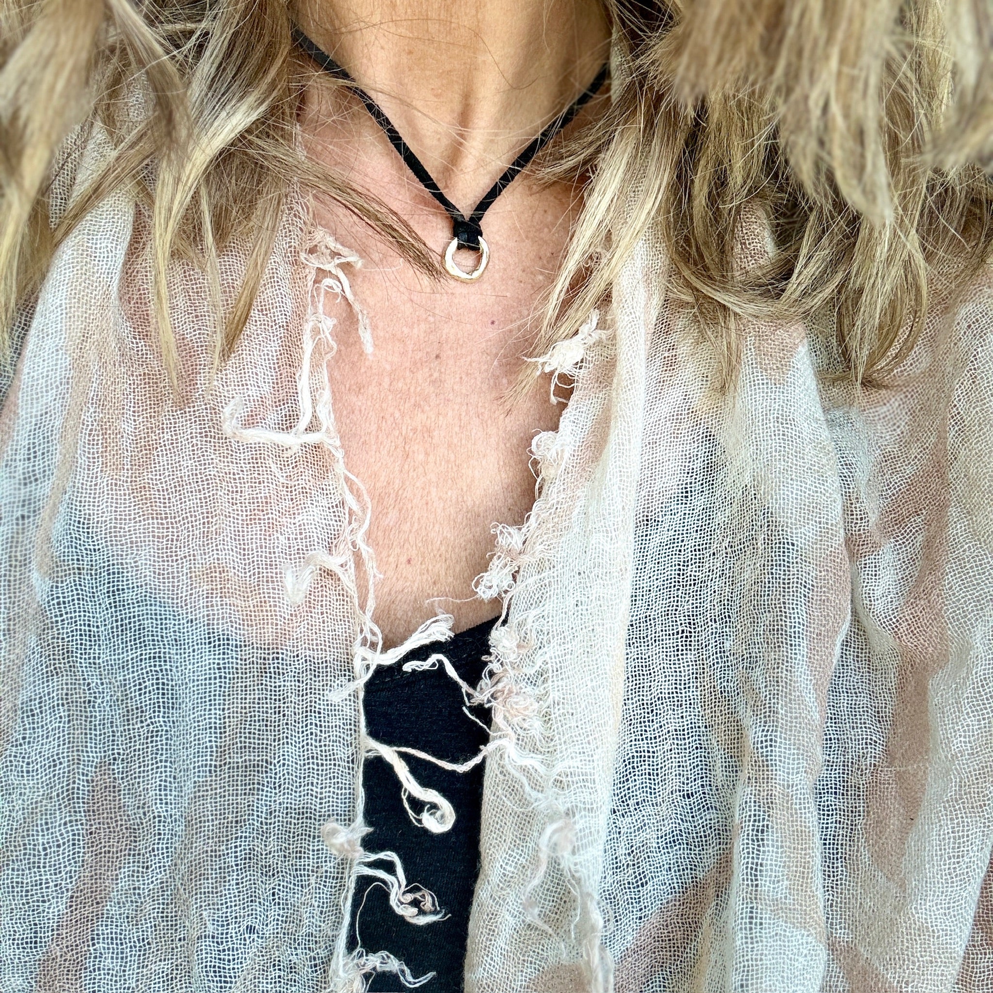 Cherished Charms on Leather Cord