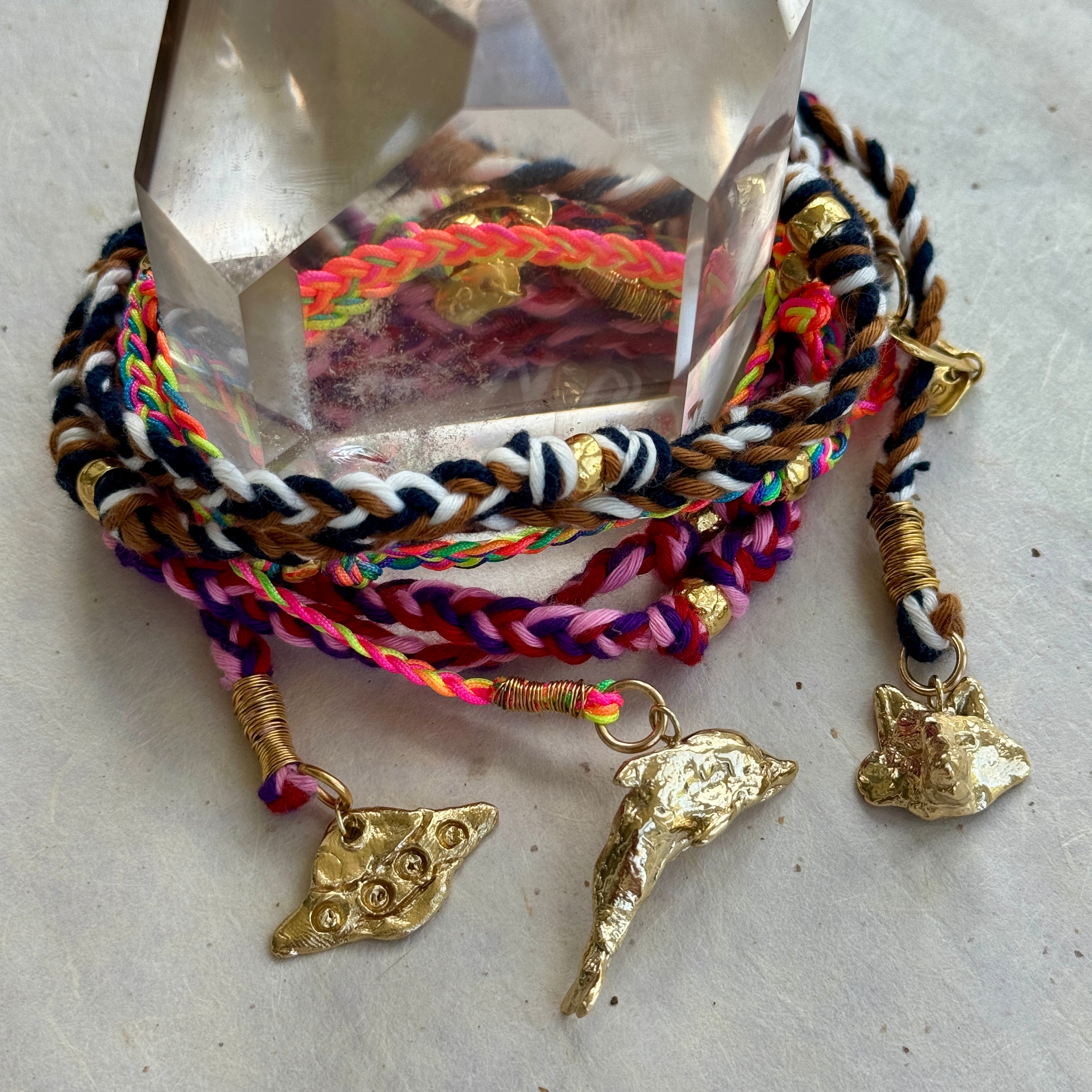 Charmed Braided Summer Necklace