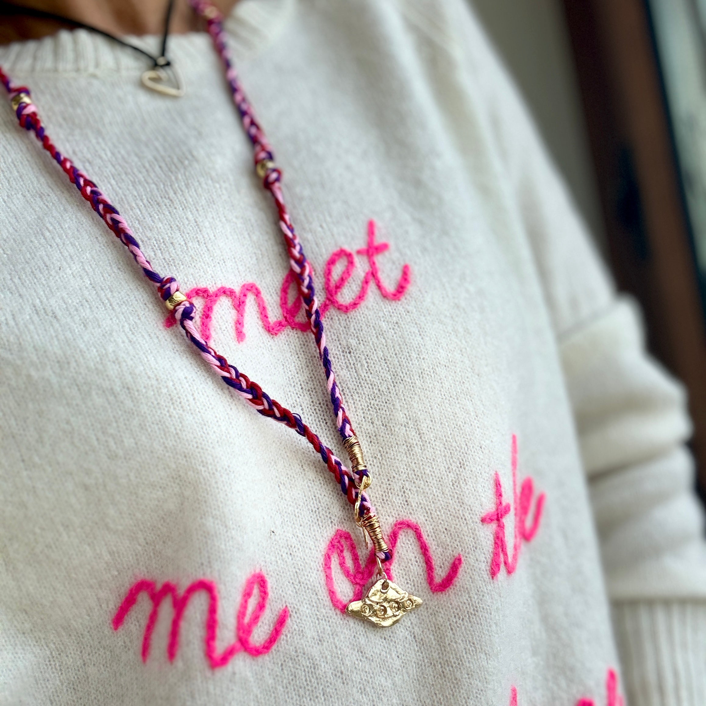 Charmed Braided Summer Necklace