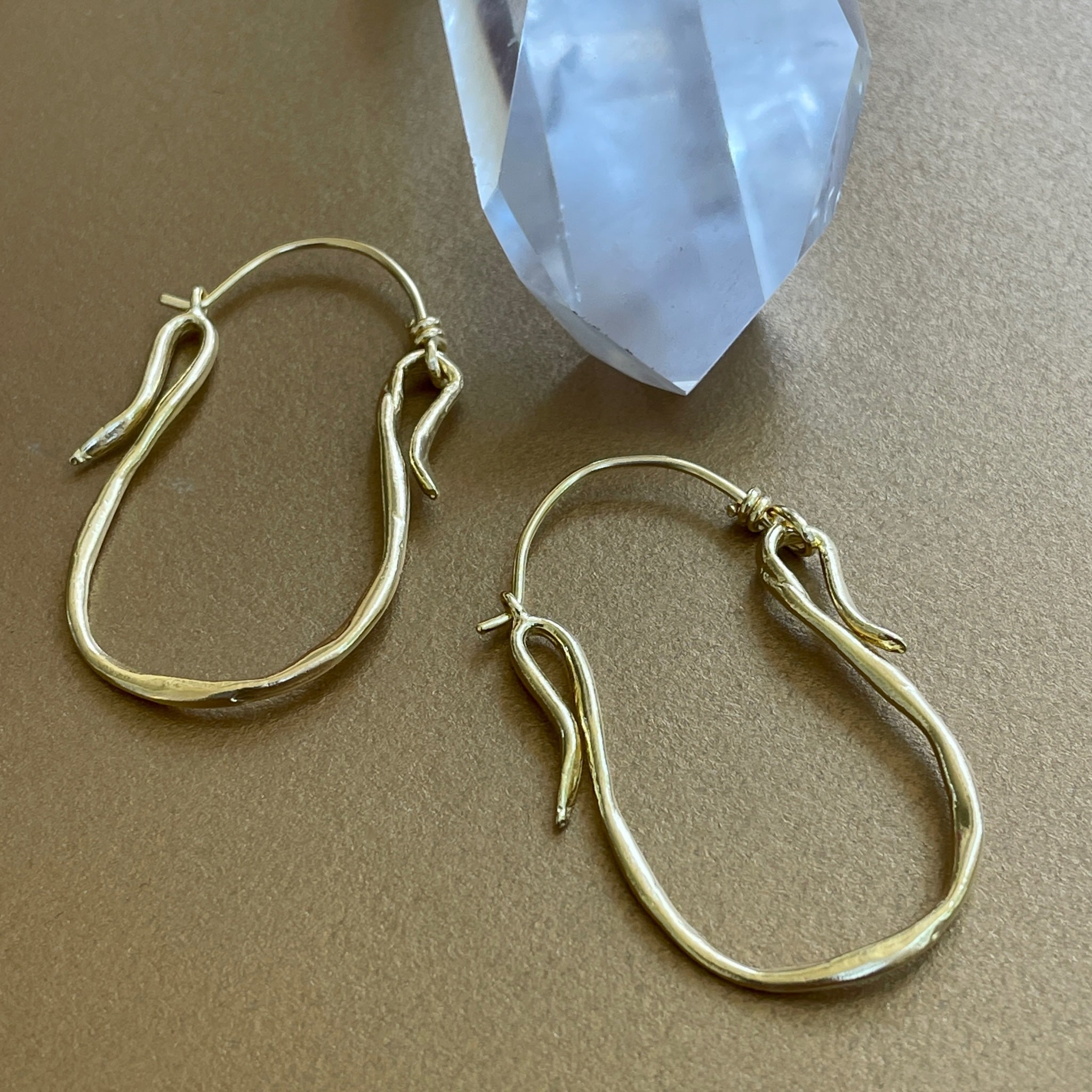 Love Creation Dangle Hoops