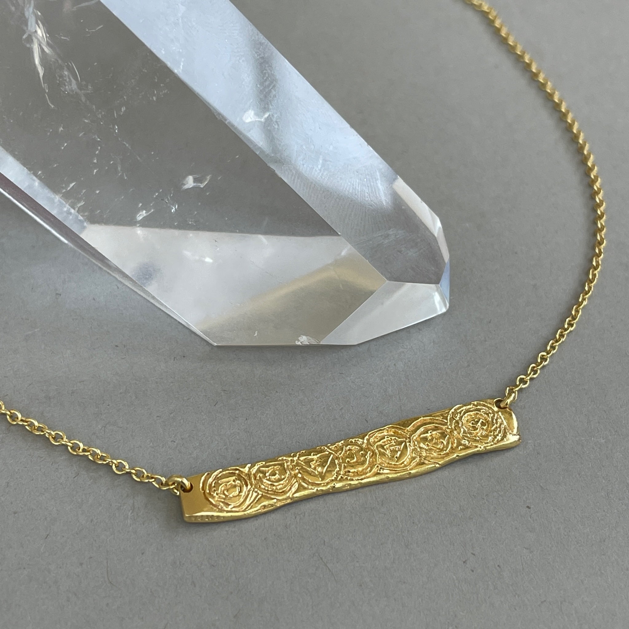 My Chakras are Balanced Bar Necklace View 2