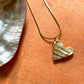 She Believed She Could Heart Necklace with Topaz