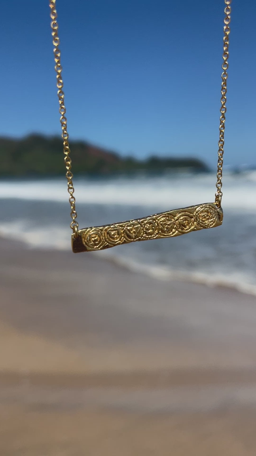 Balance Your Chakras Bar Necklace