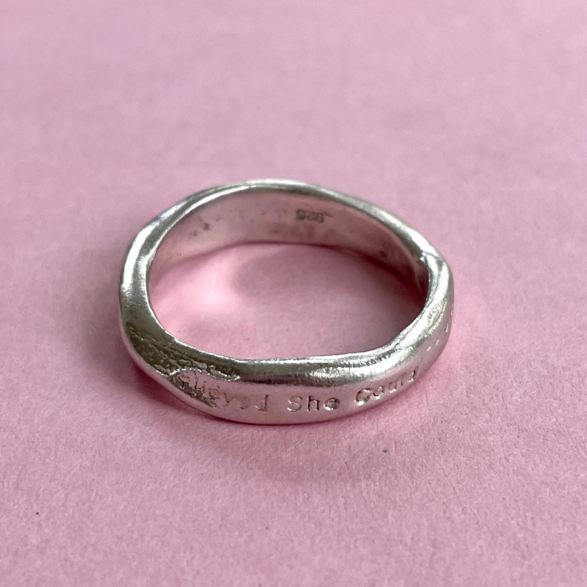 She Believed She Could So She Did Organic Ring