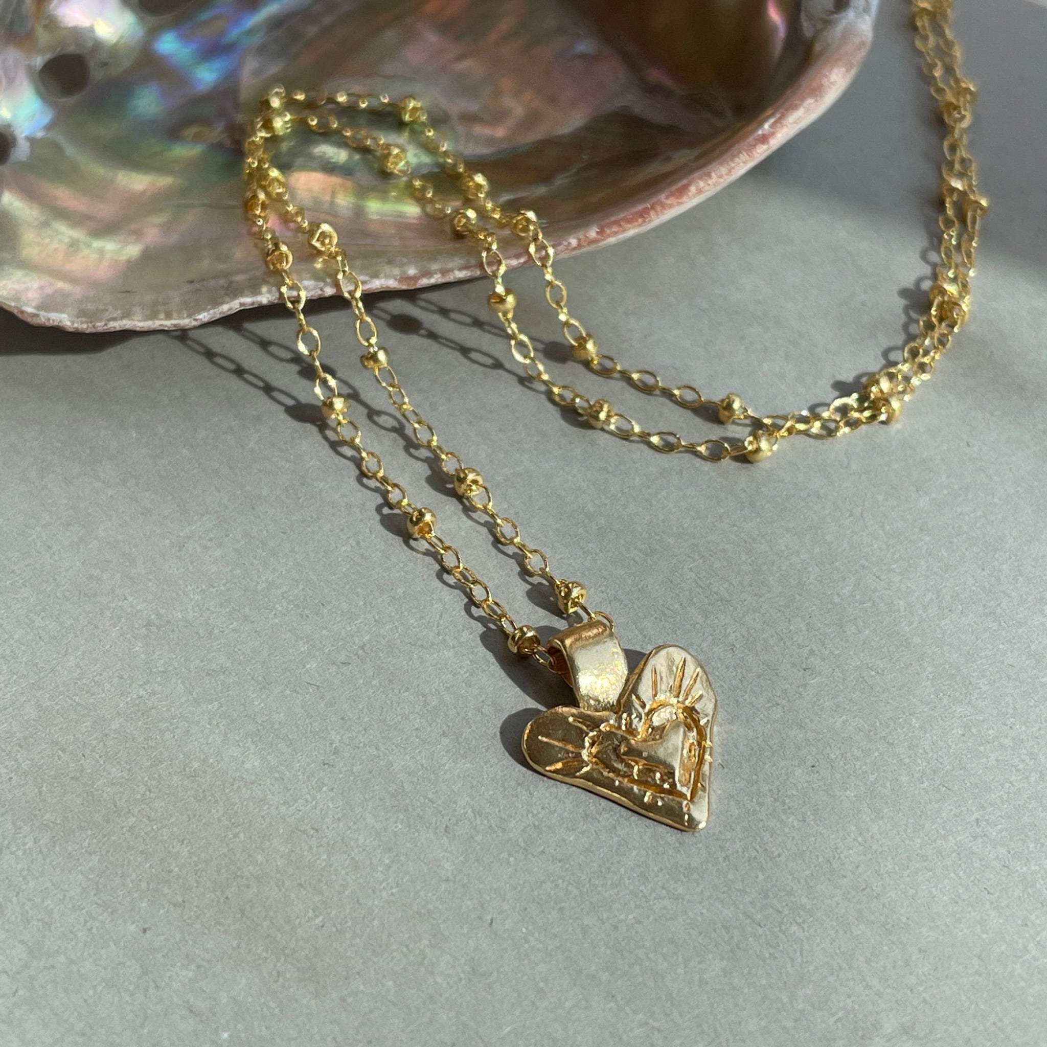 It’s Only With The Heart Gold Necklace