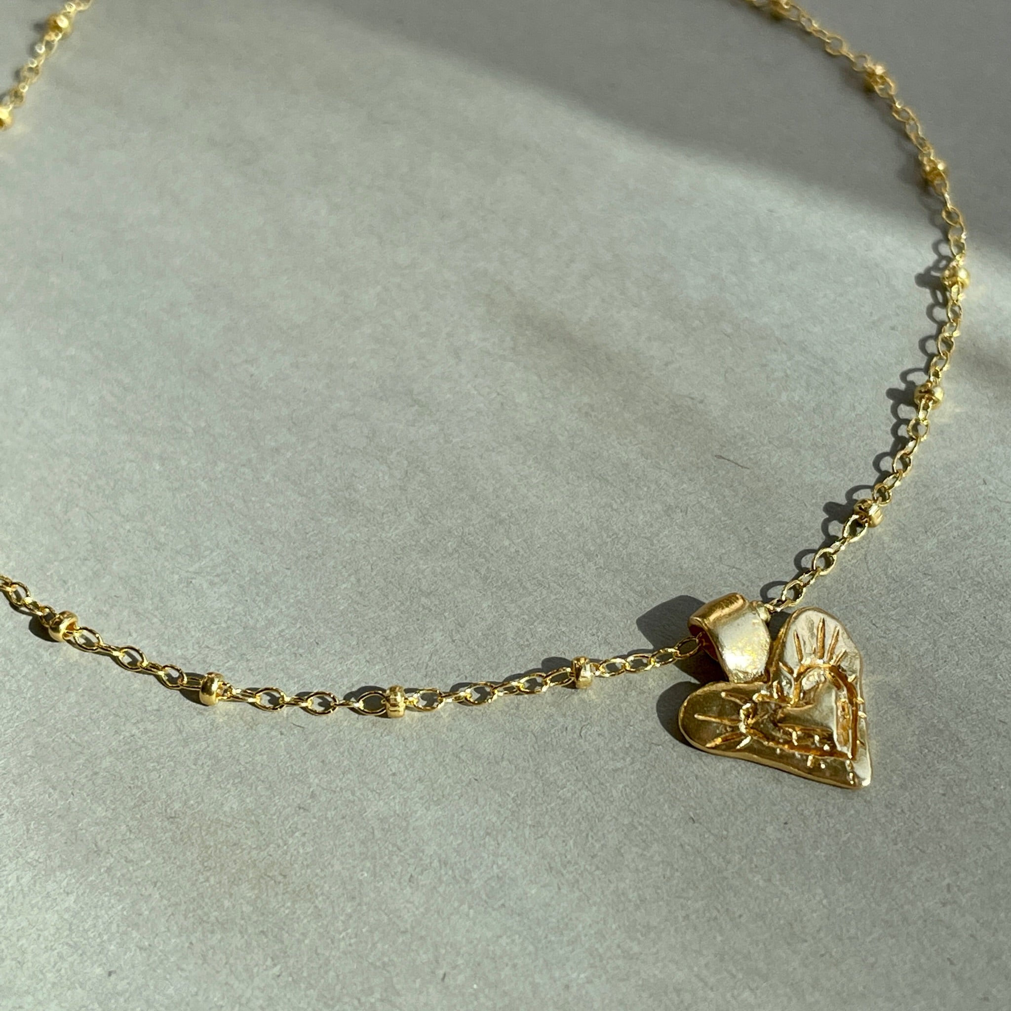 It’s Only With The Heart Gold Necklace