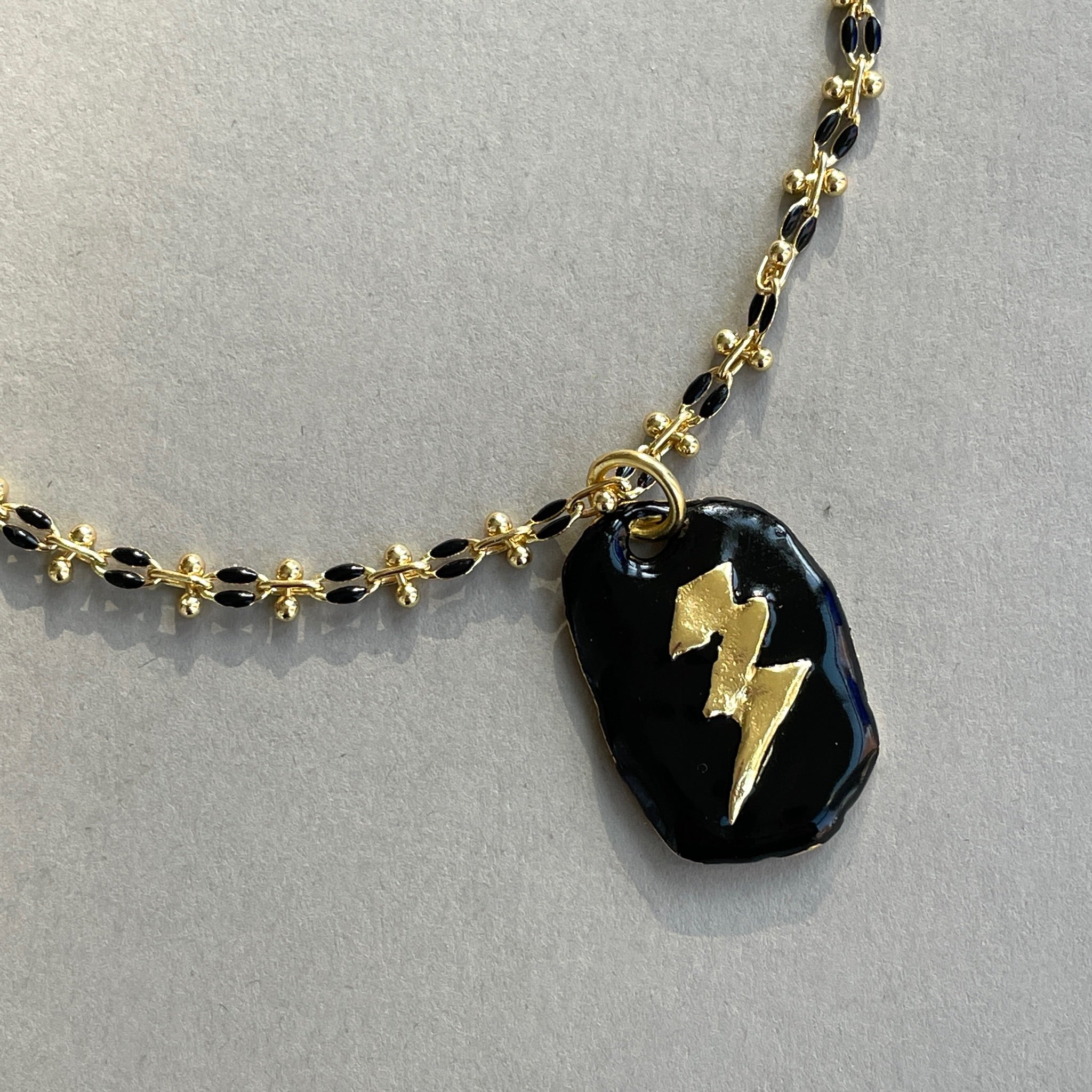 Girl Power Enamel Necklace