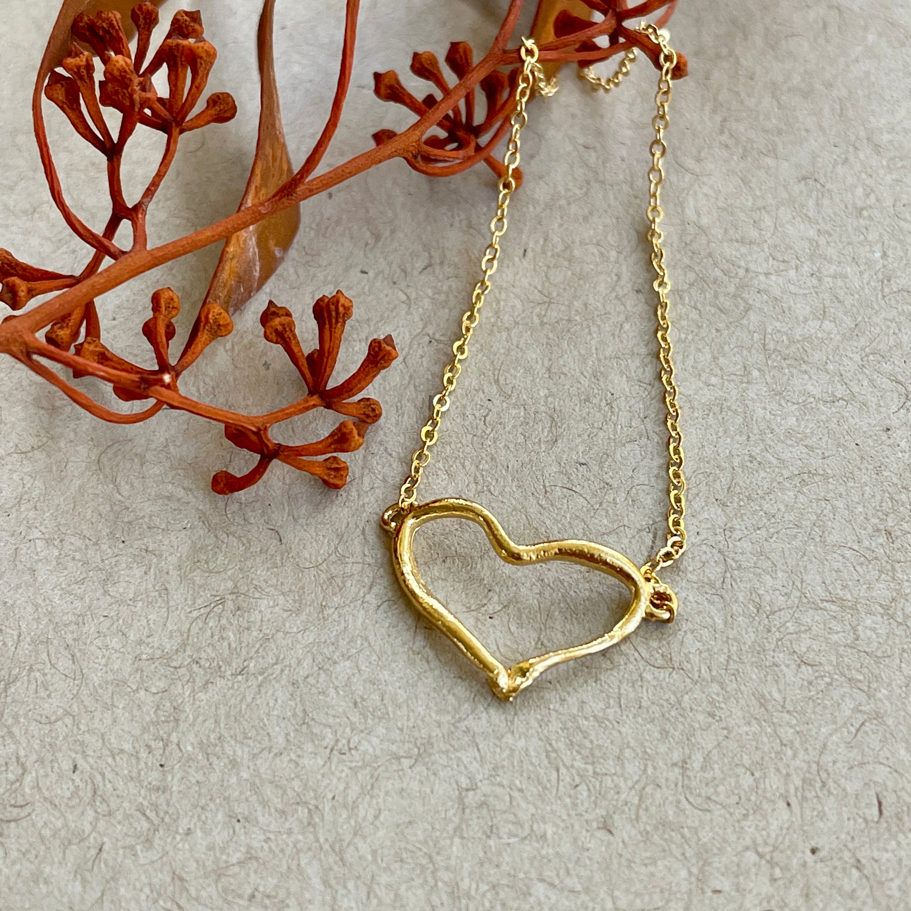Open Heart Necklace