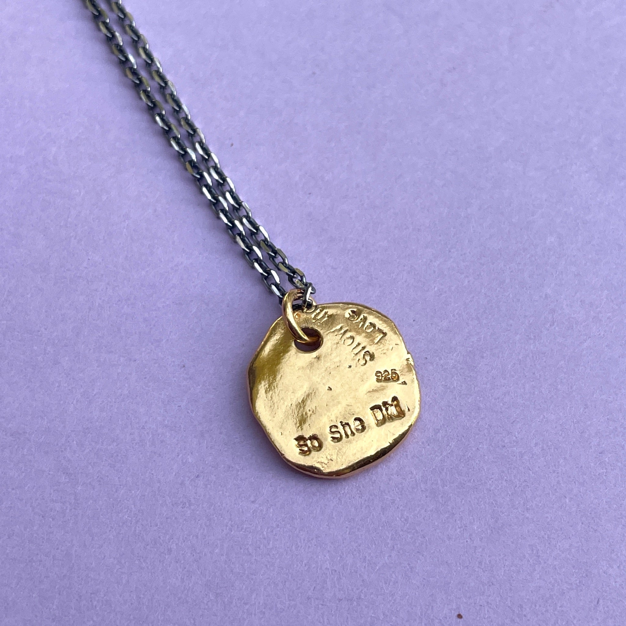 She Believed She Could So She Did Amulet Necklace