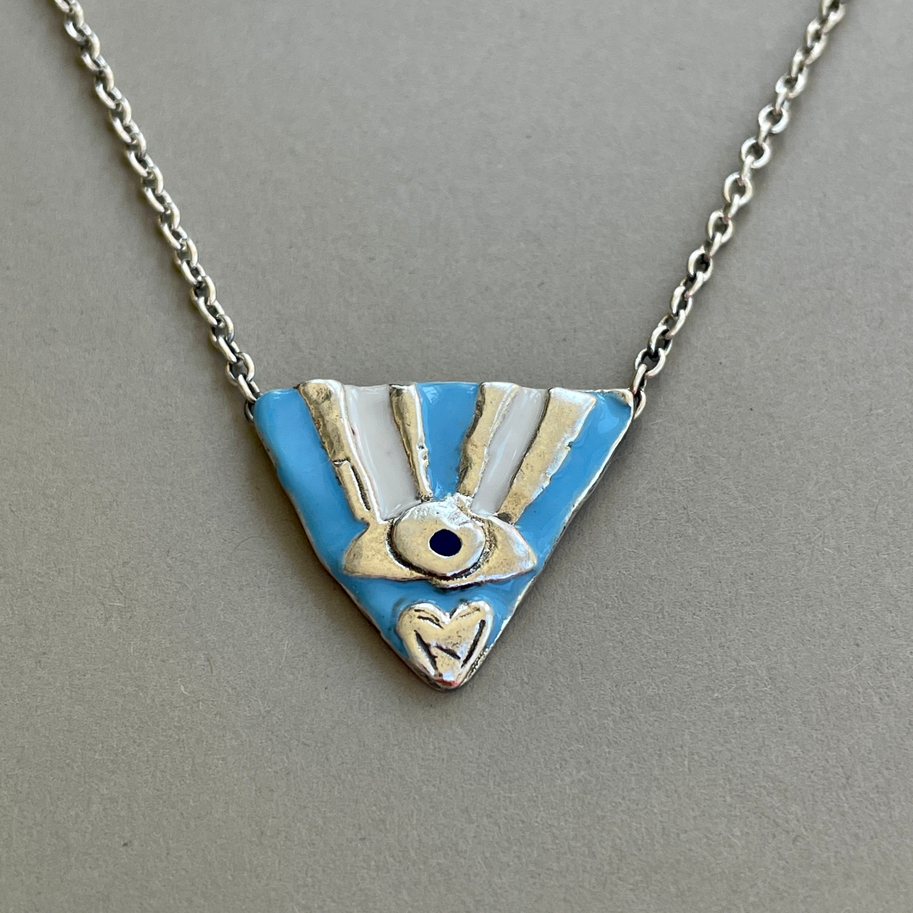 I Am Word Necklace - Three Different Enamels