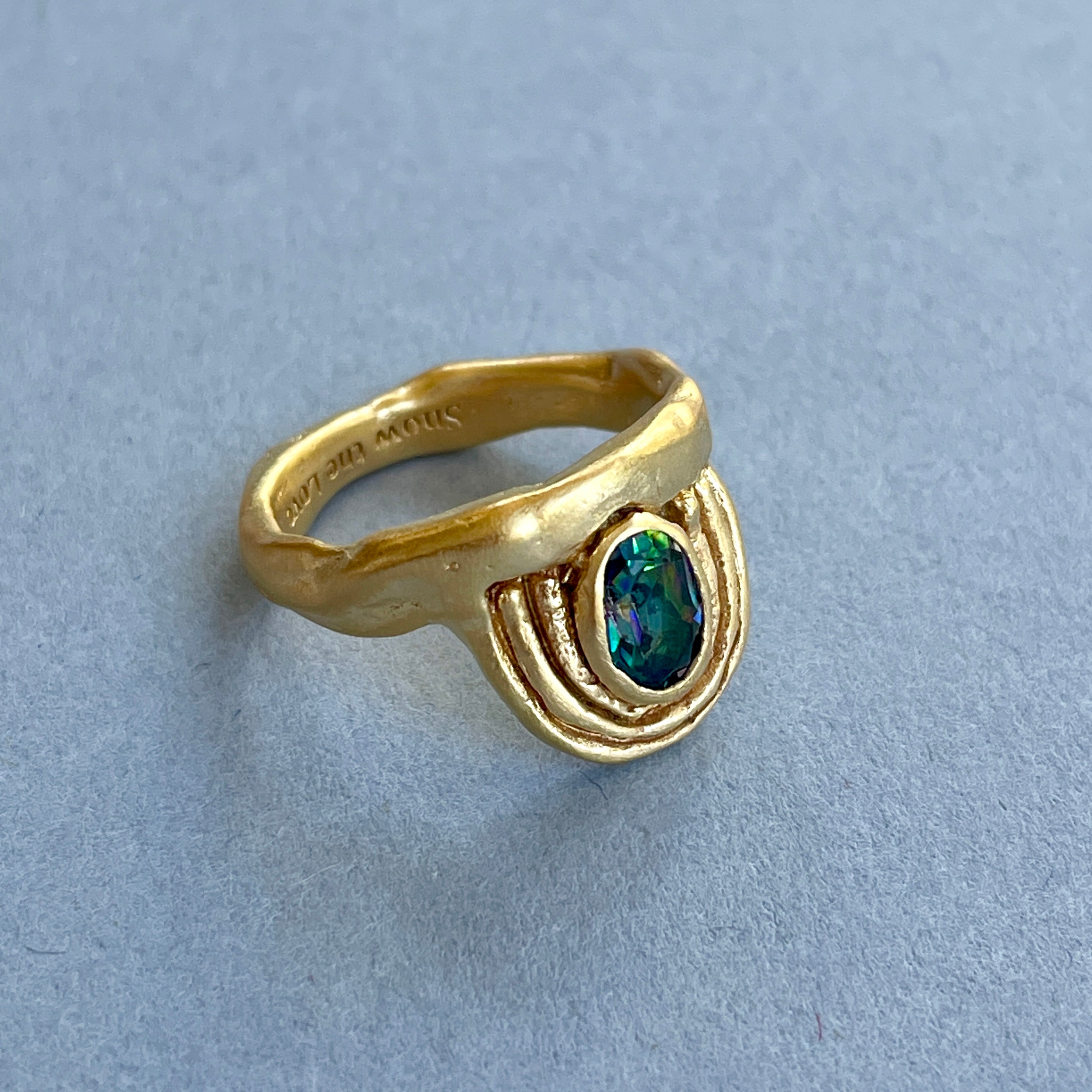 Rainbow Hope Topaz Ring