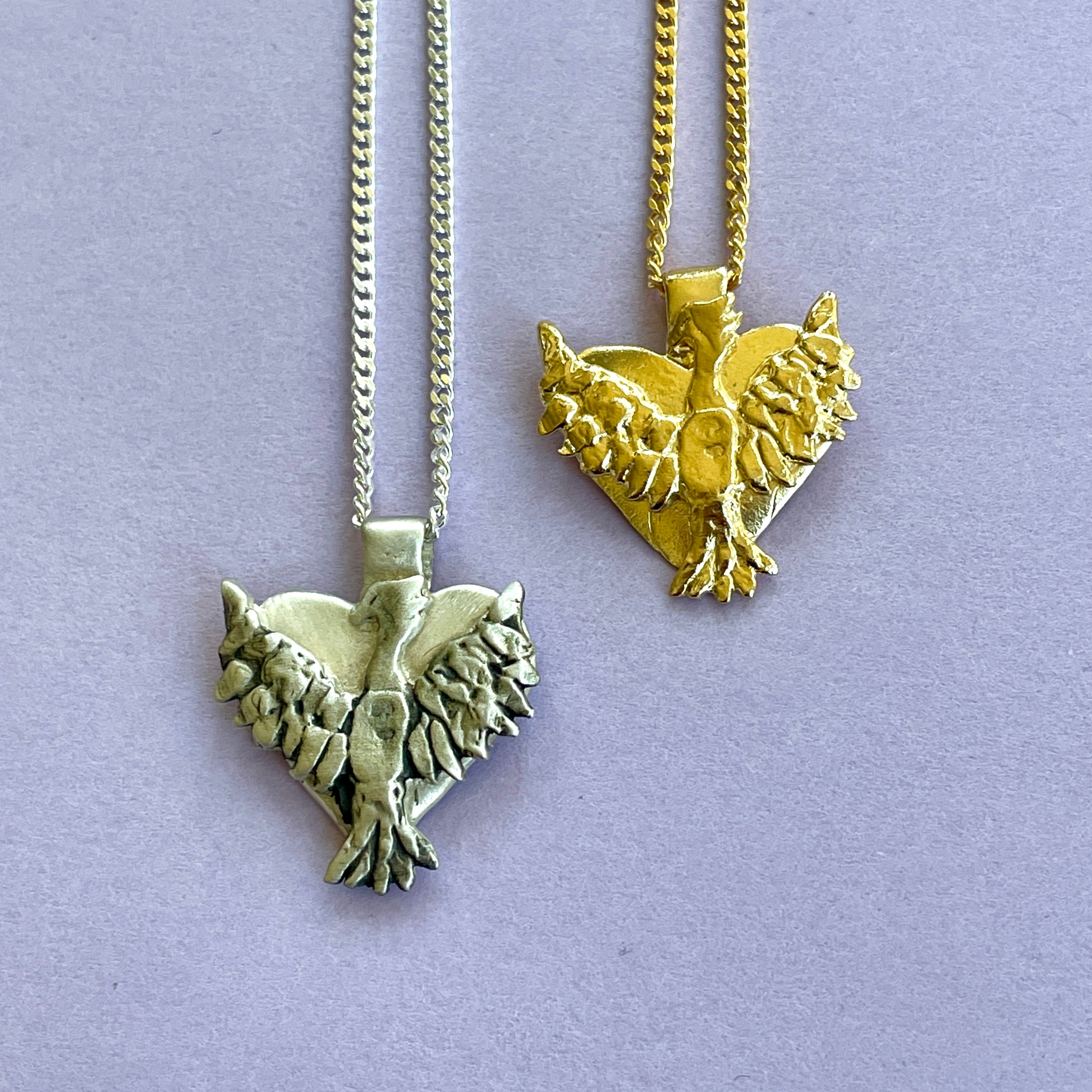 Phoenix Heart Necklace
