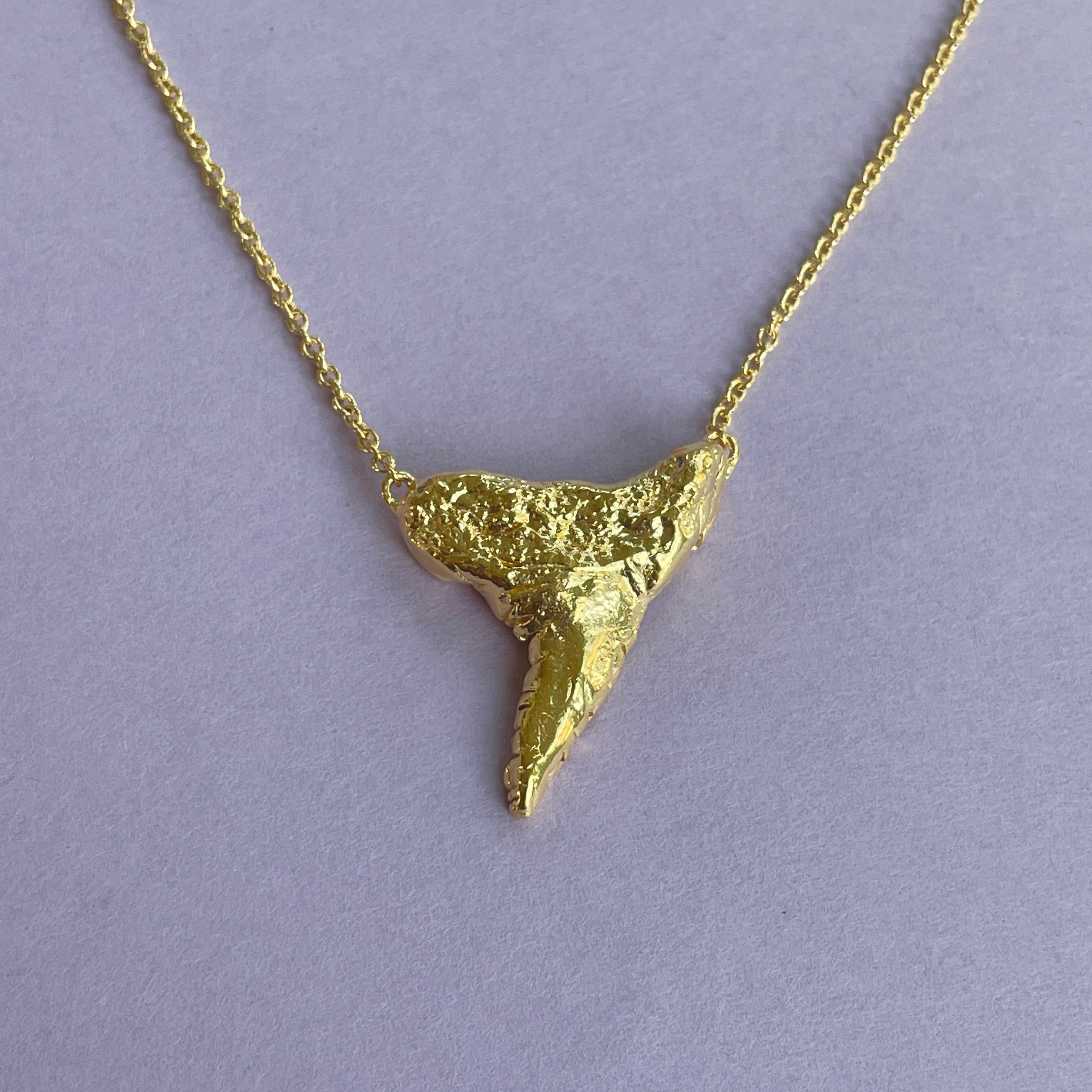 Shark Tooth Necklace - Gold