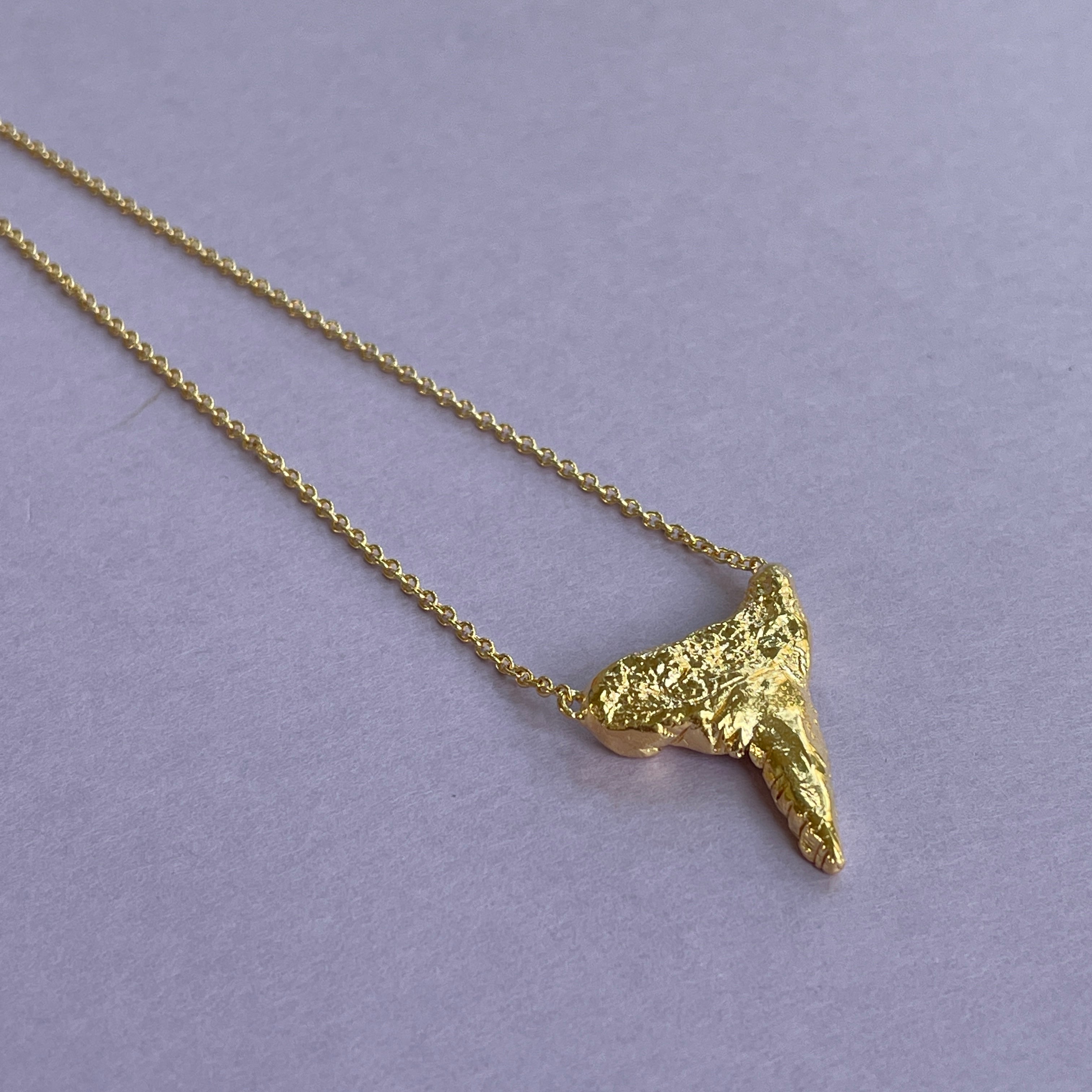 Shark Tooth Necklace - Gold