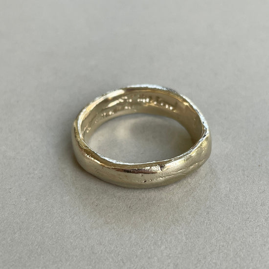 Organic showtheLOVE Ring for Men - White Gold