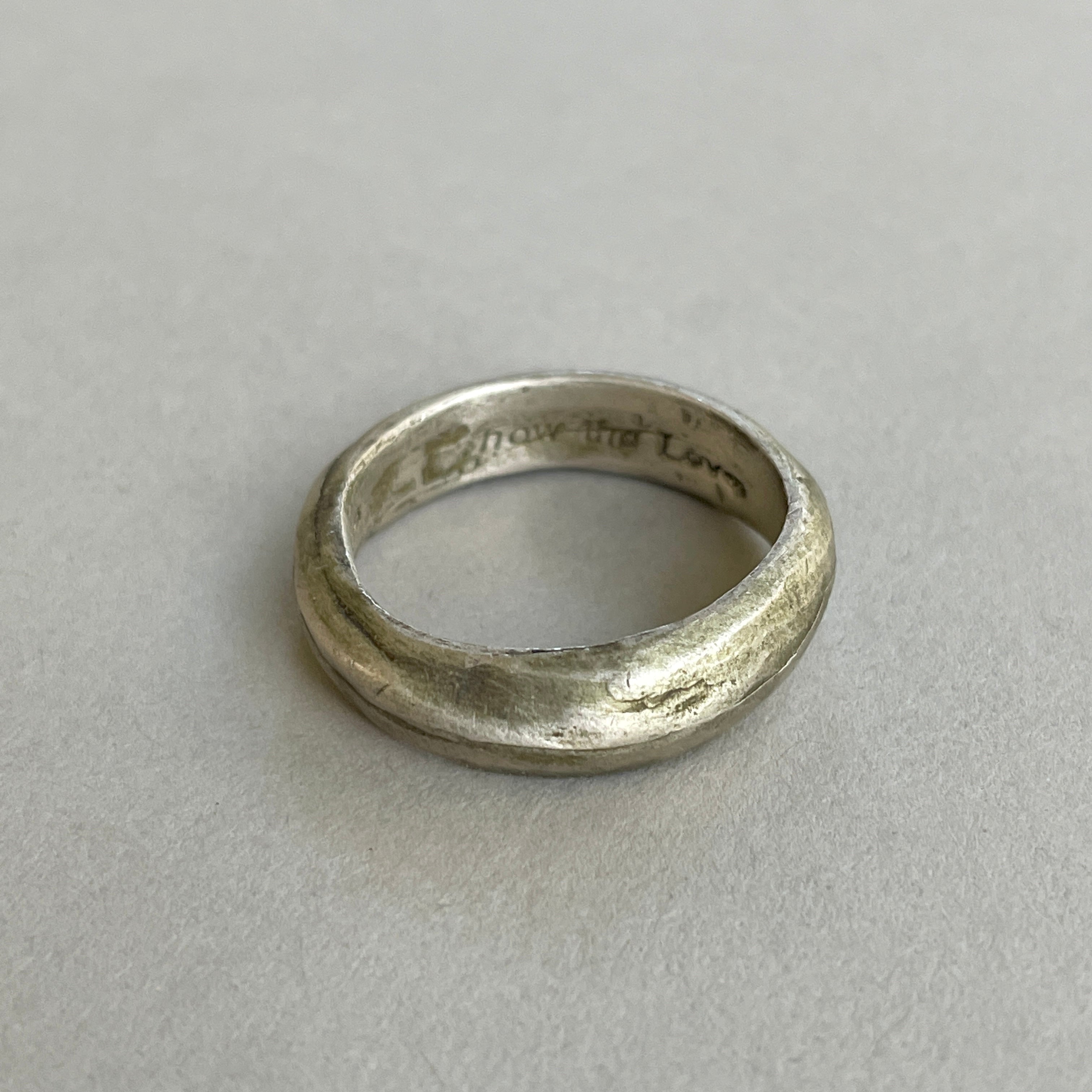Organic showtheLOVE Ring for Men - White Gold
