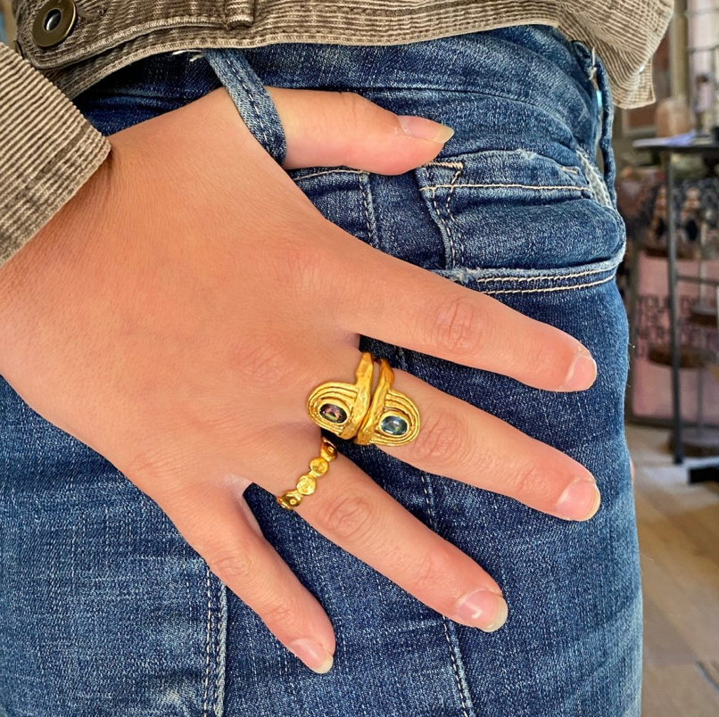 Rainbow Hope Topaz Ring
