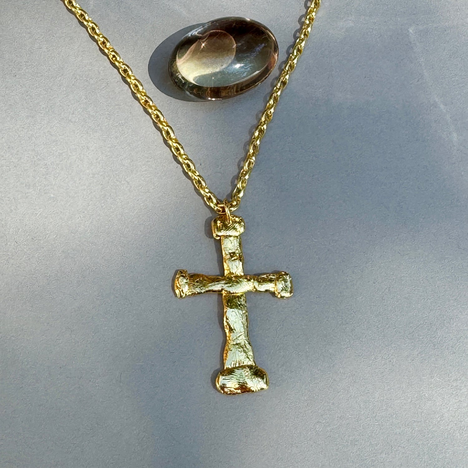 Organic Cross Large Necklace