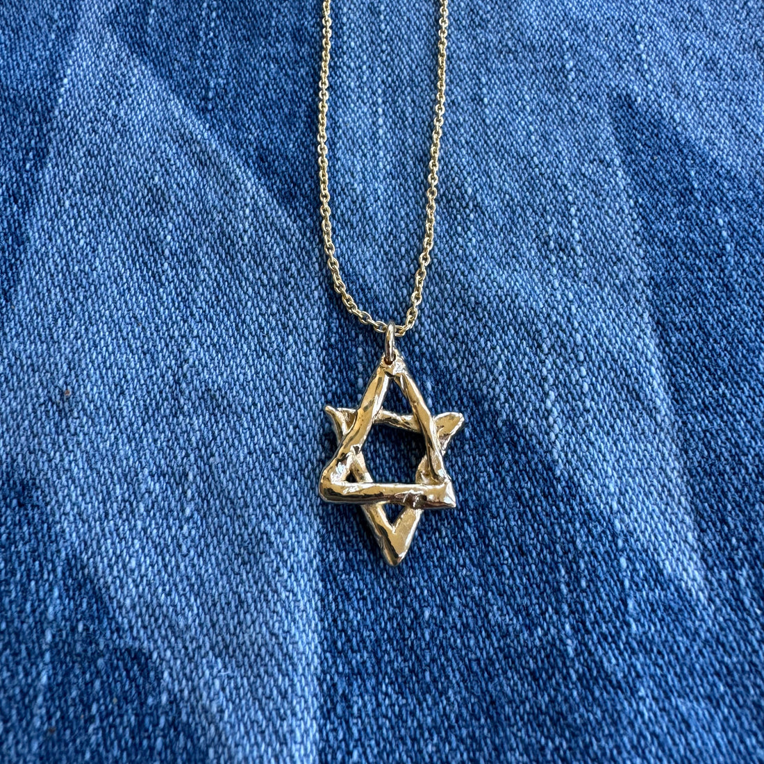 Organic Gold Star of David