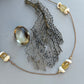 Citrine and Puka Cord Necklace